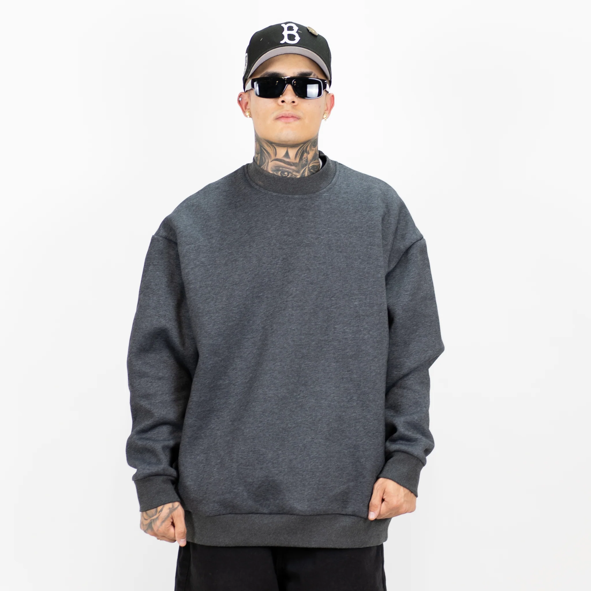 FB County 13oz Heavyweight Long Sleeve Crew Neck - Image 3