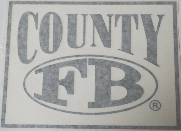 FB County Car Decals Black/White - Image 4