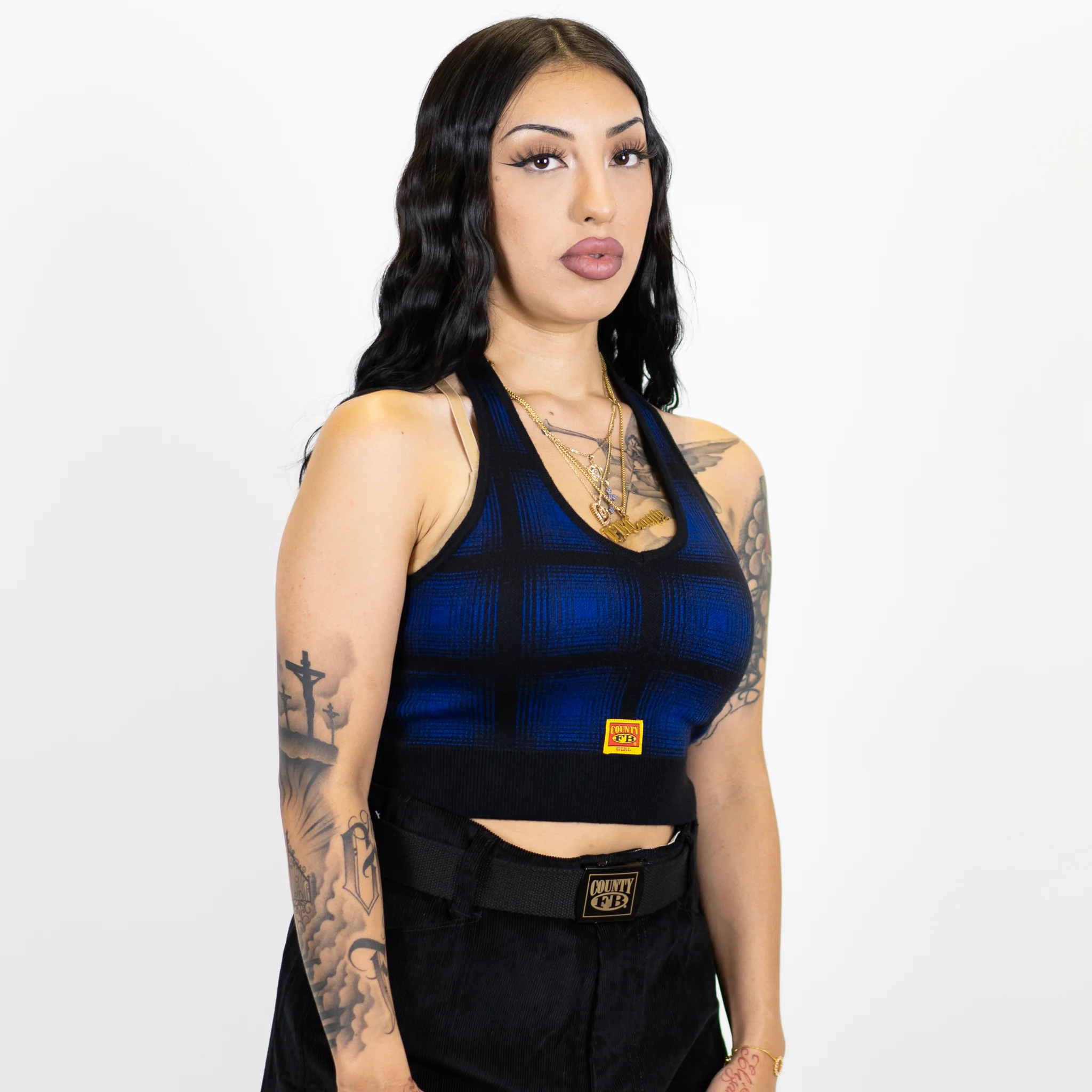FB County Flannel Halter Top - Image 7