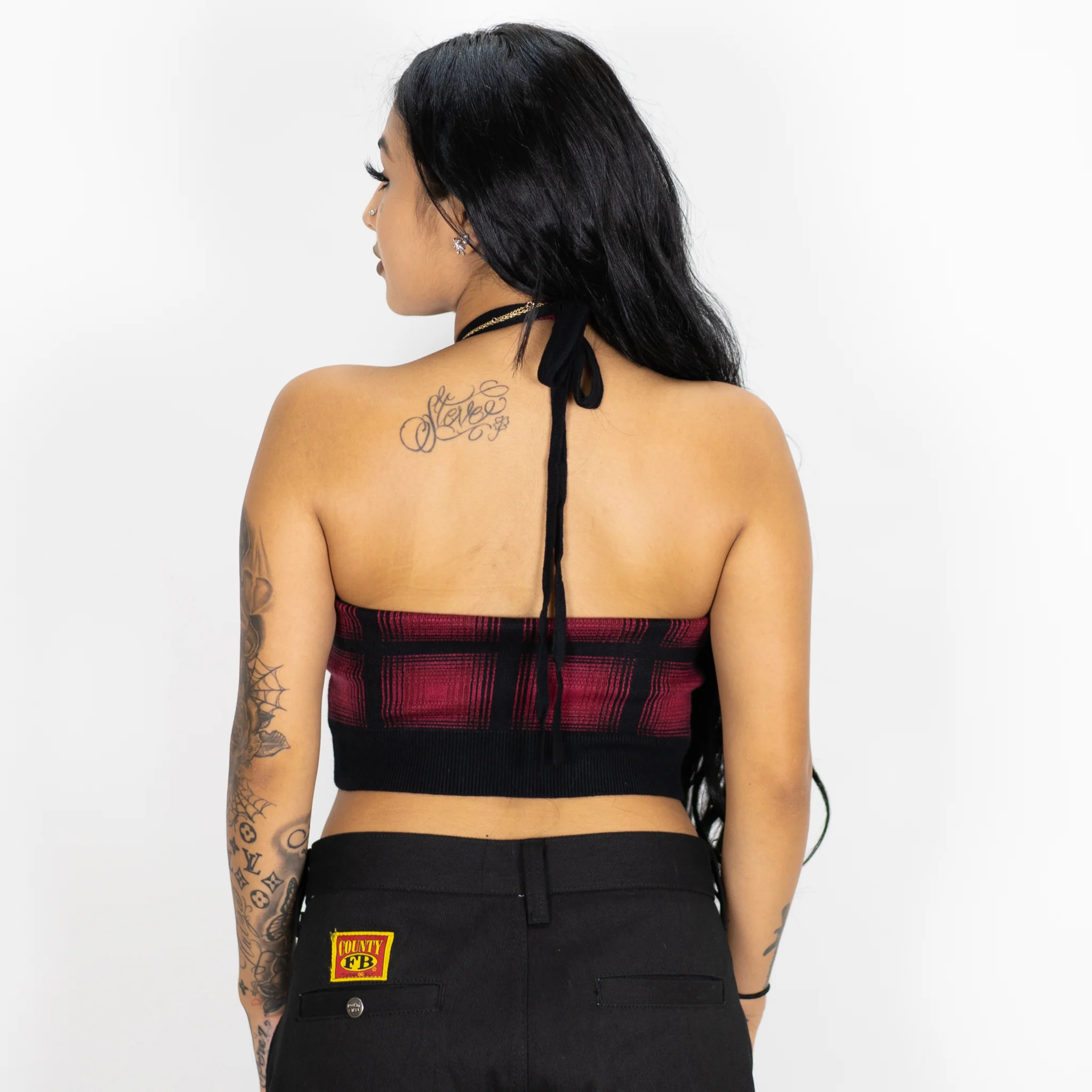 FB County Flannel Halter Top - Image 9