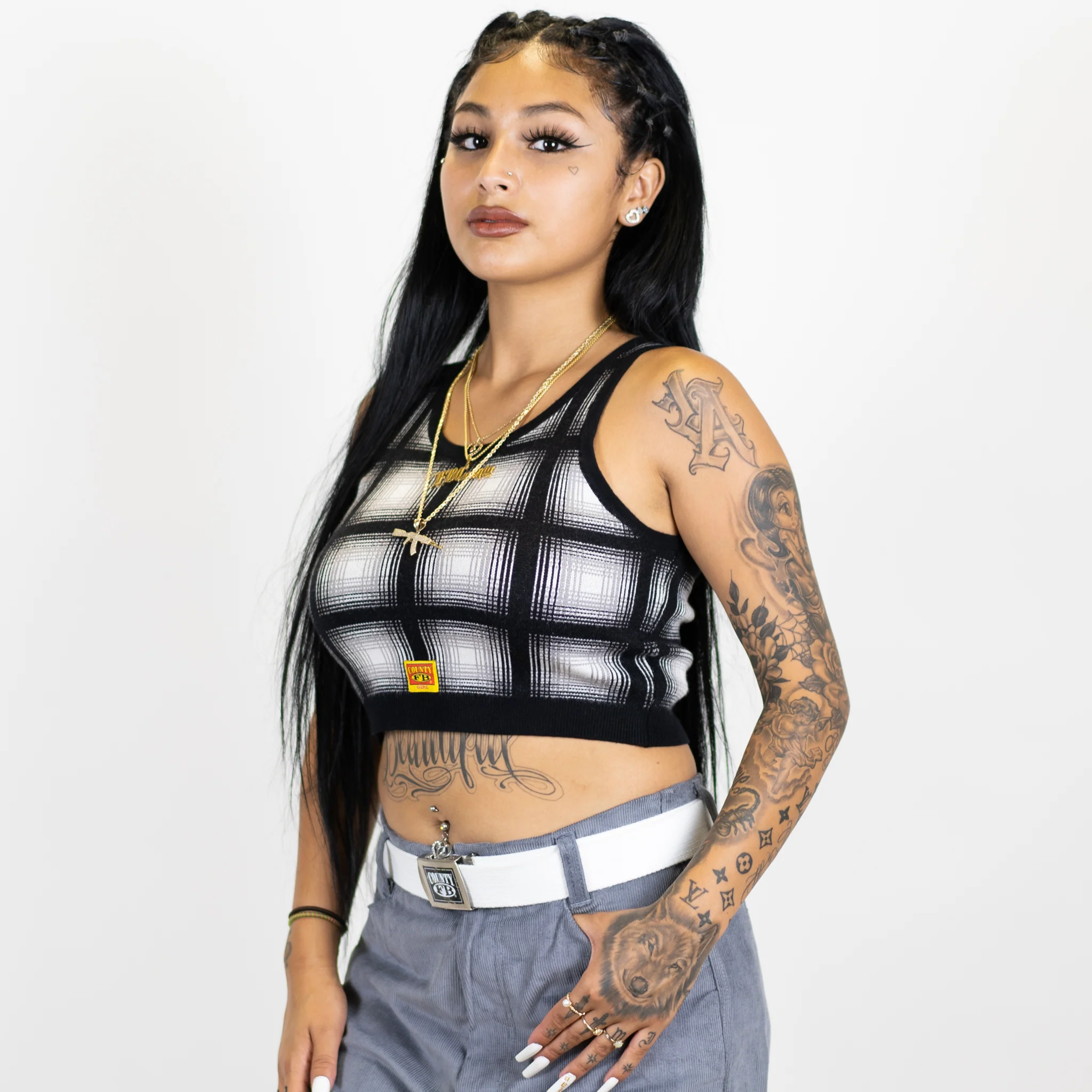 FB County Flannel Tank Top - Image 3