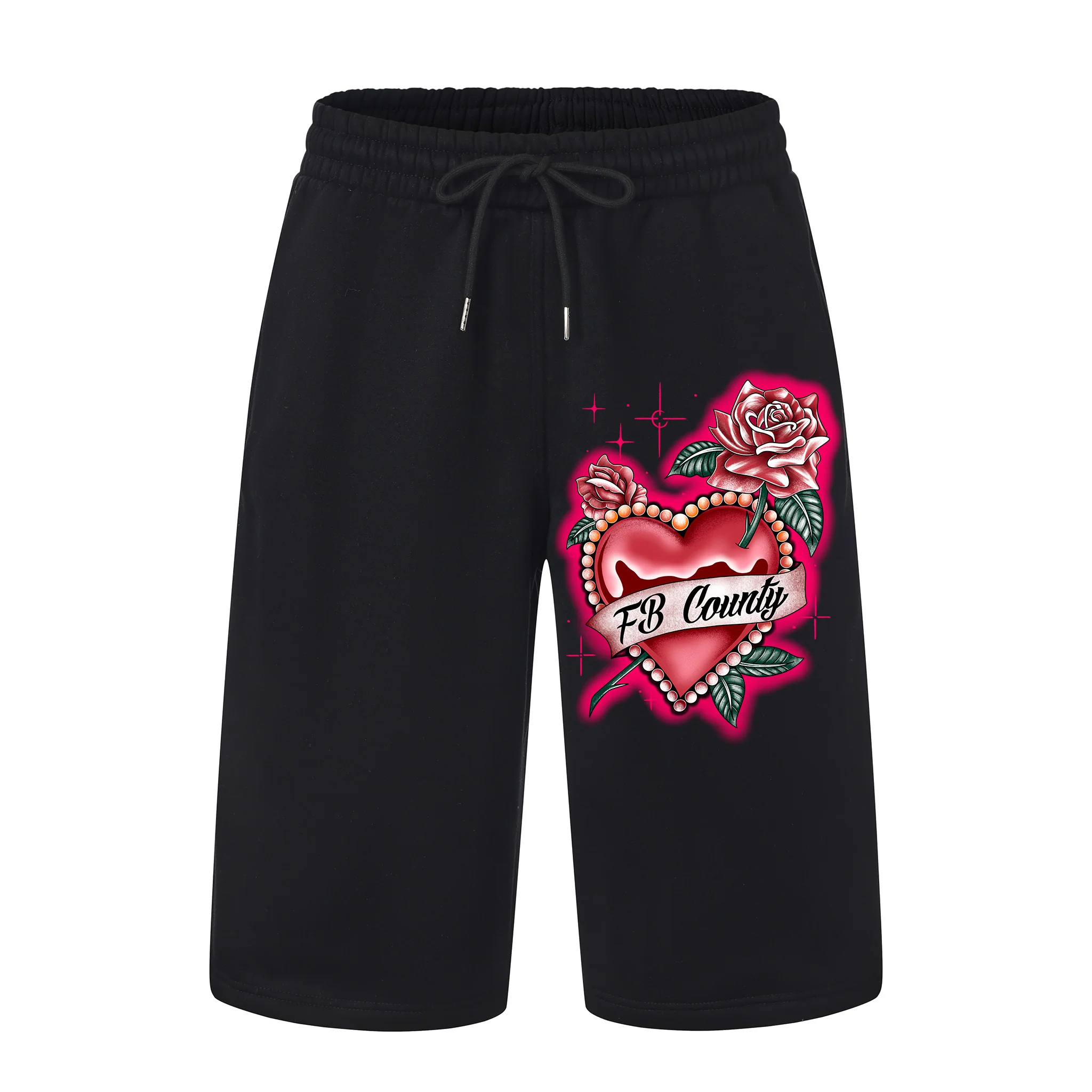 FB County Heavyweight Graphic Baggy Fleece Shorts - Image 6