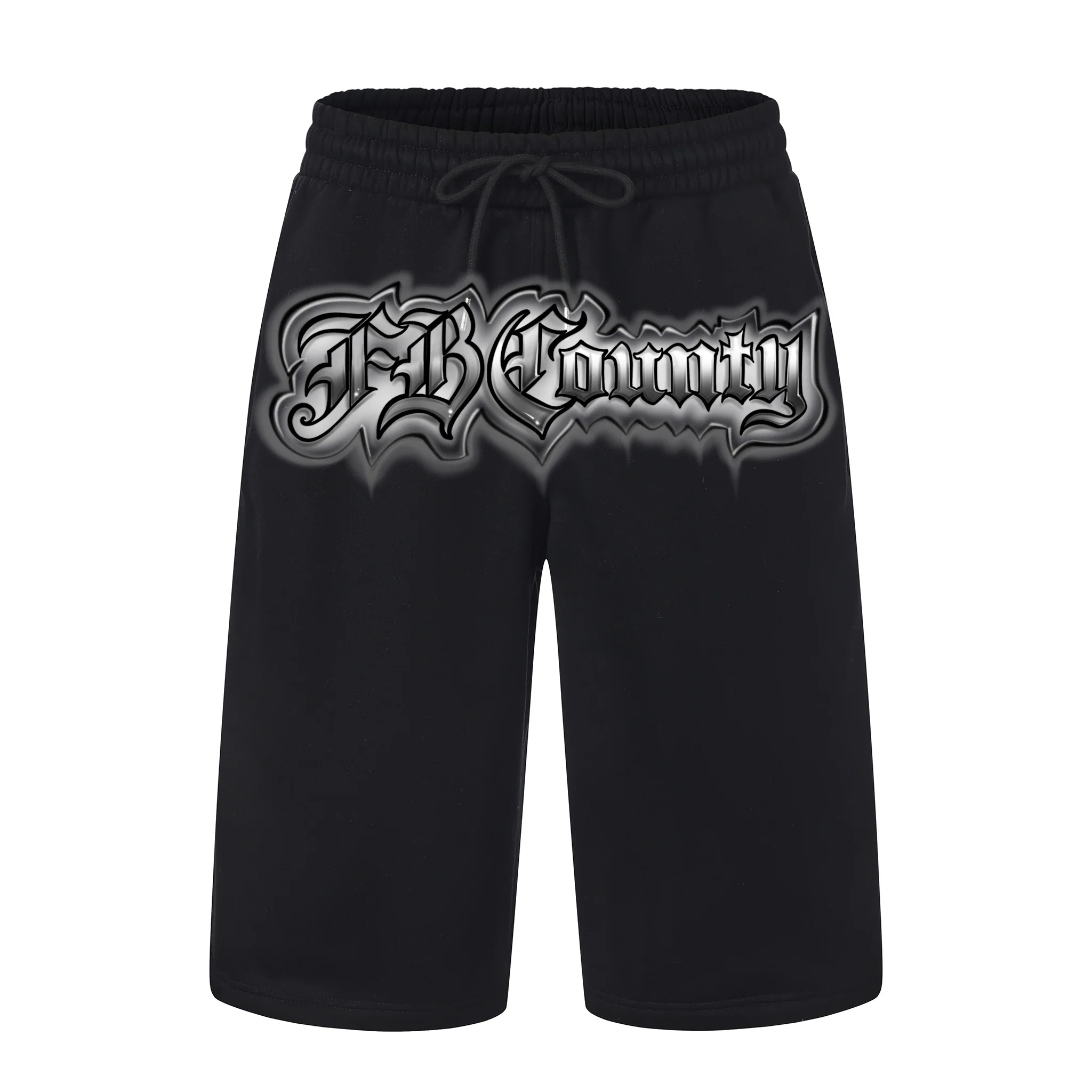 FB County Heavyweight Graphic Baggy Fleece Shorts - Image 7