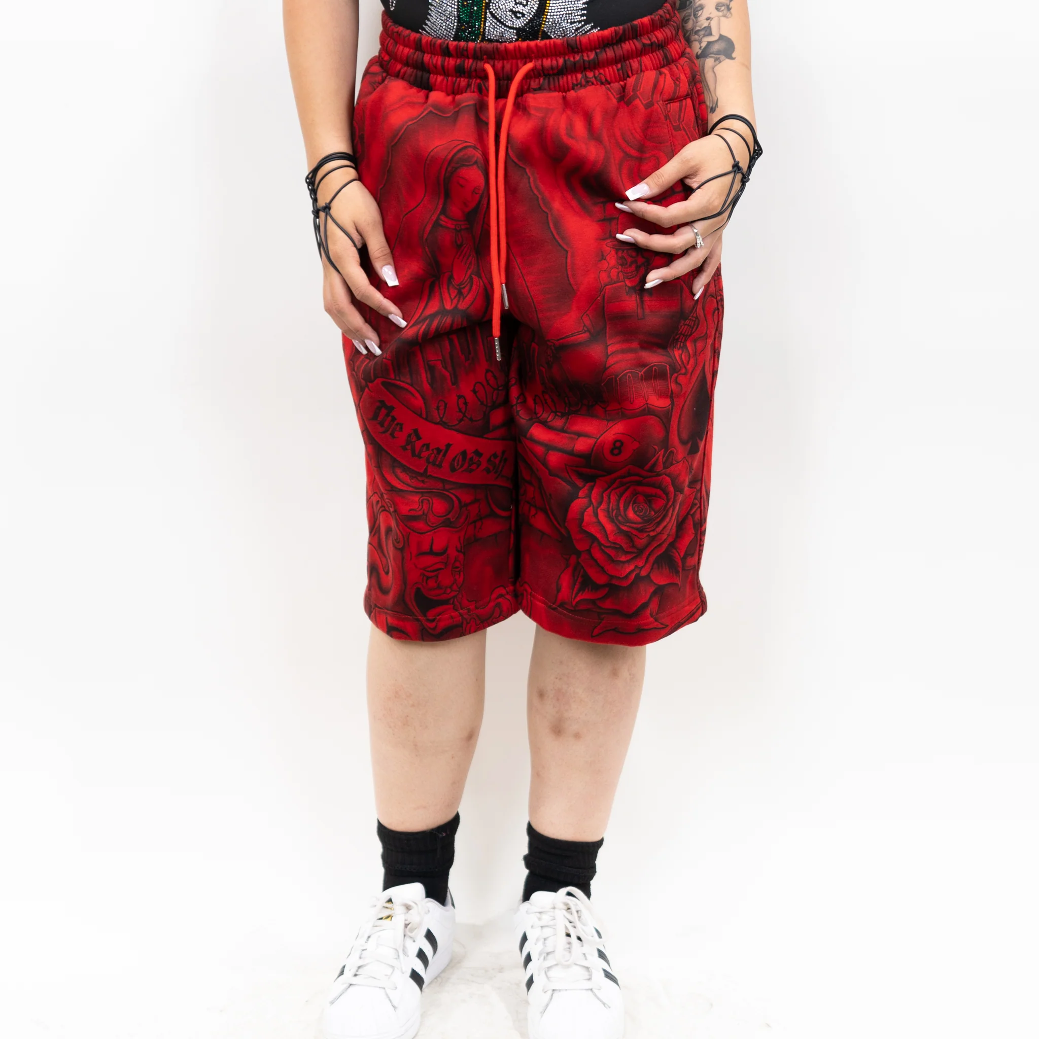 FB County Inked Up Baggy Fleece Shorts - Image 12