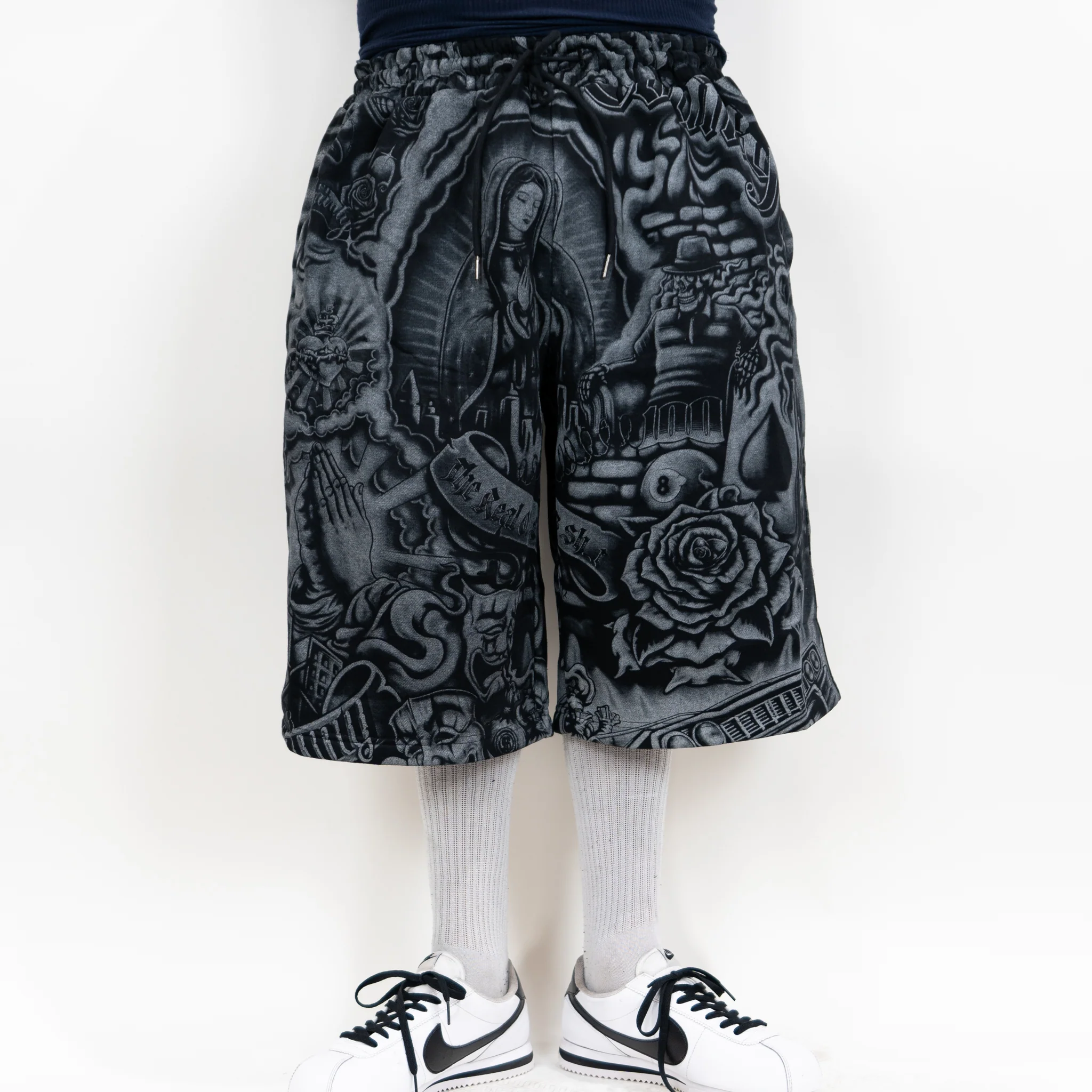 FB County Inked Up Baggy Fleece Shorts - Image 18
