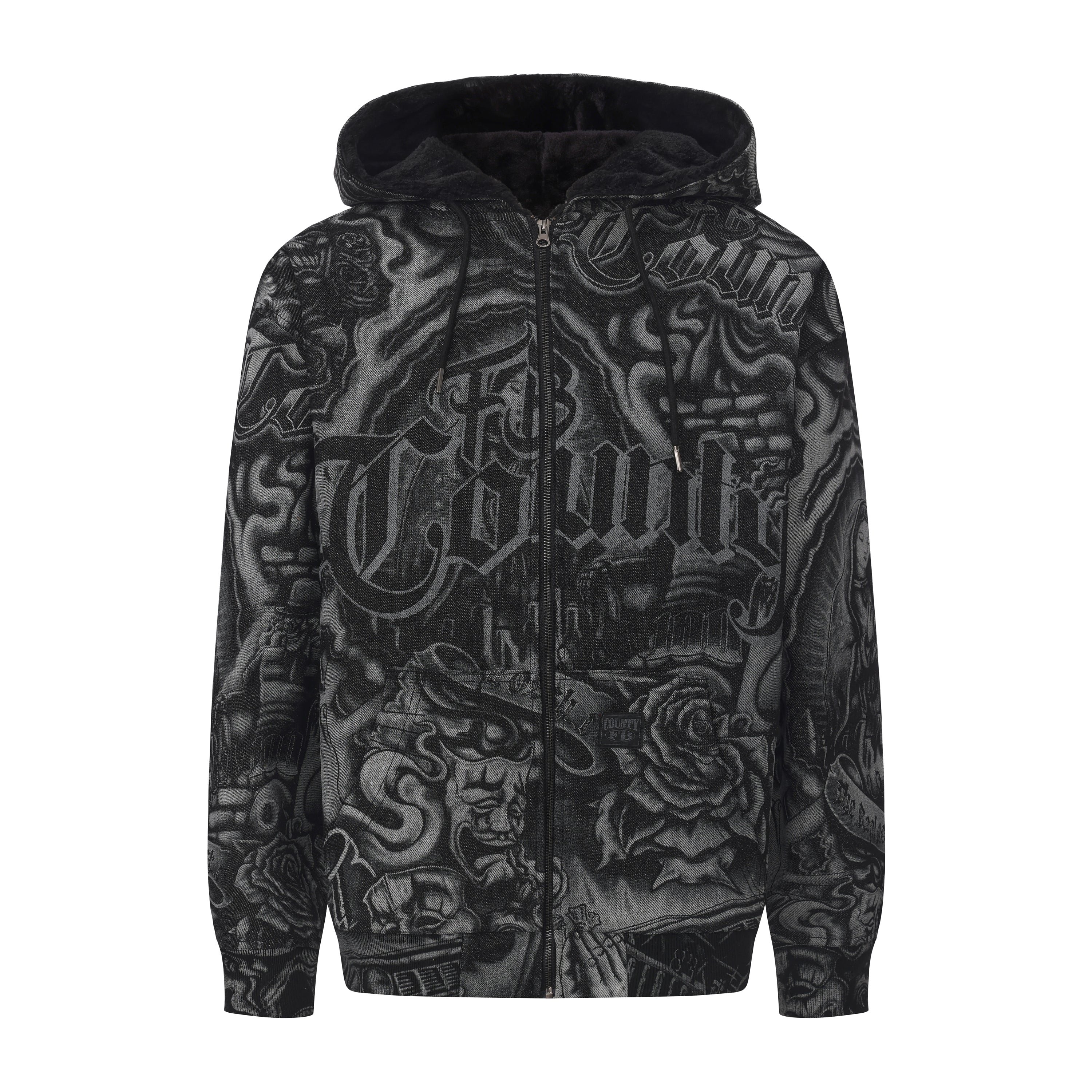 FB County Inked Up Cozy Denim Jacket - Image 5