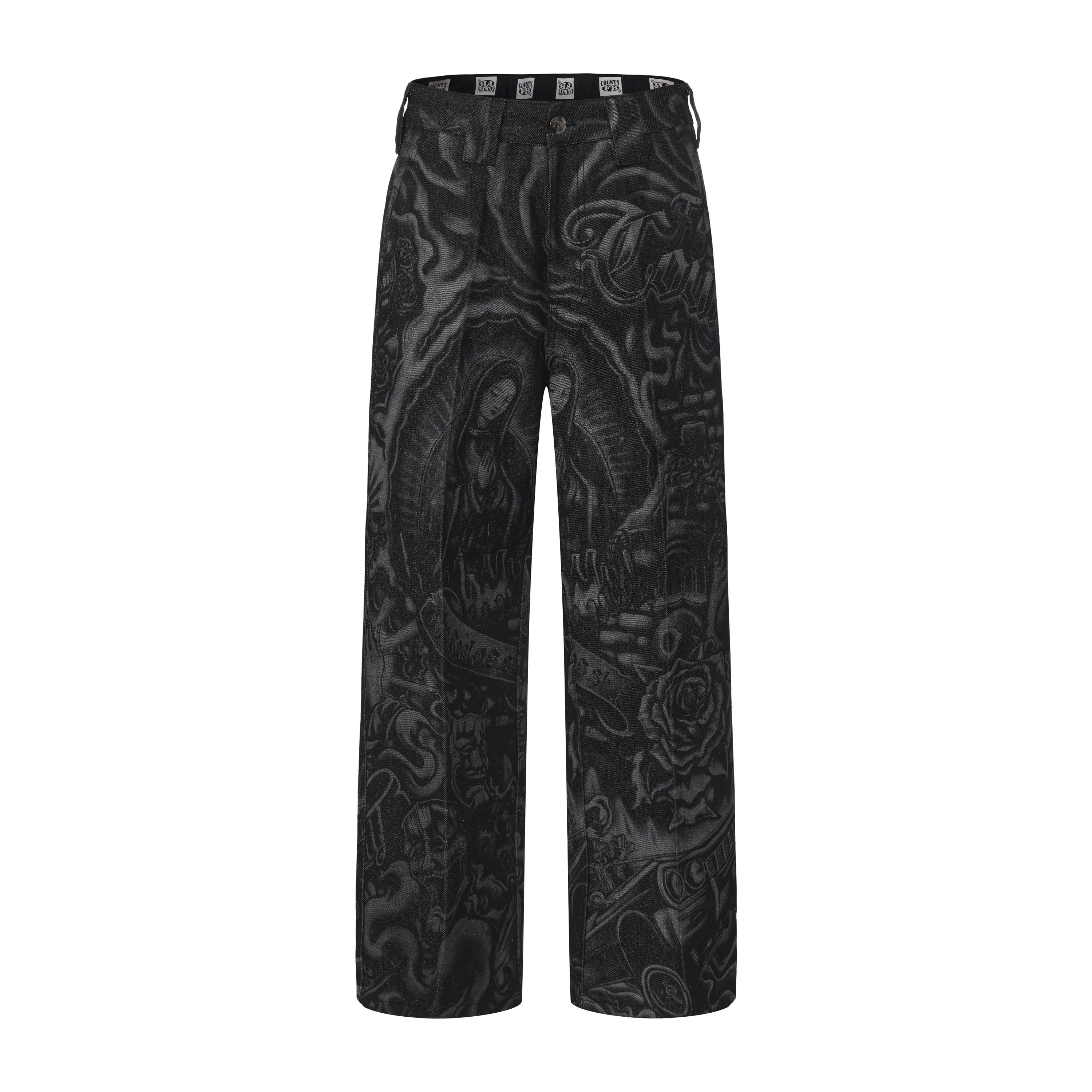 FB County Inked Up Hard Denim Pants - Image 4