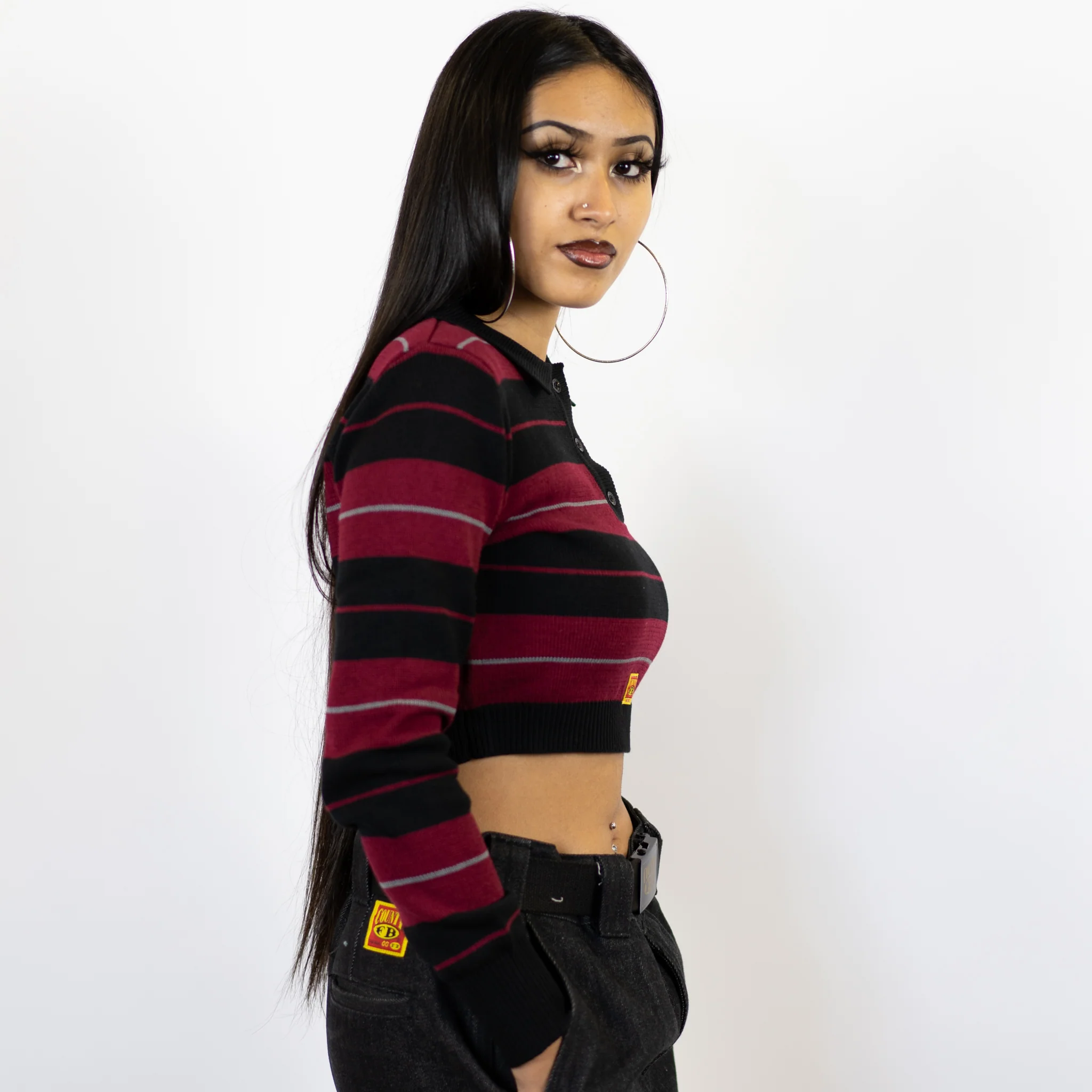 FB County Long Sleeve Charlie Brown Crop Top - Image 25