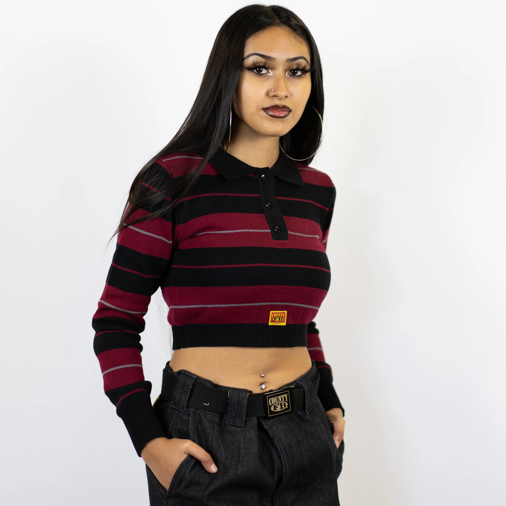 FB County Long Sleeve Charlie Brown Crop Top - Image 7