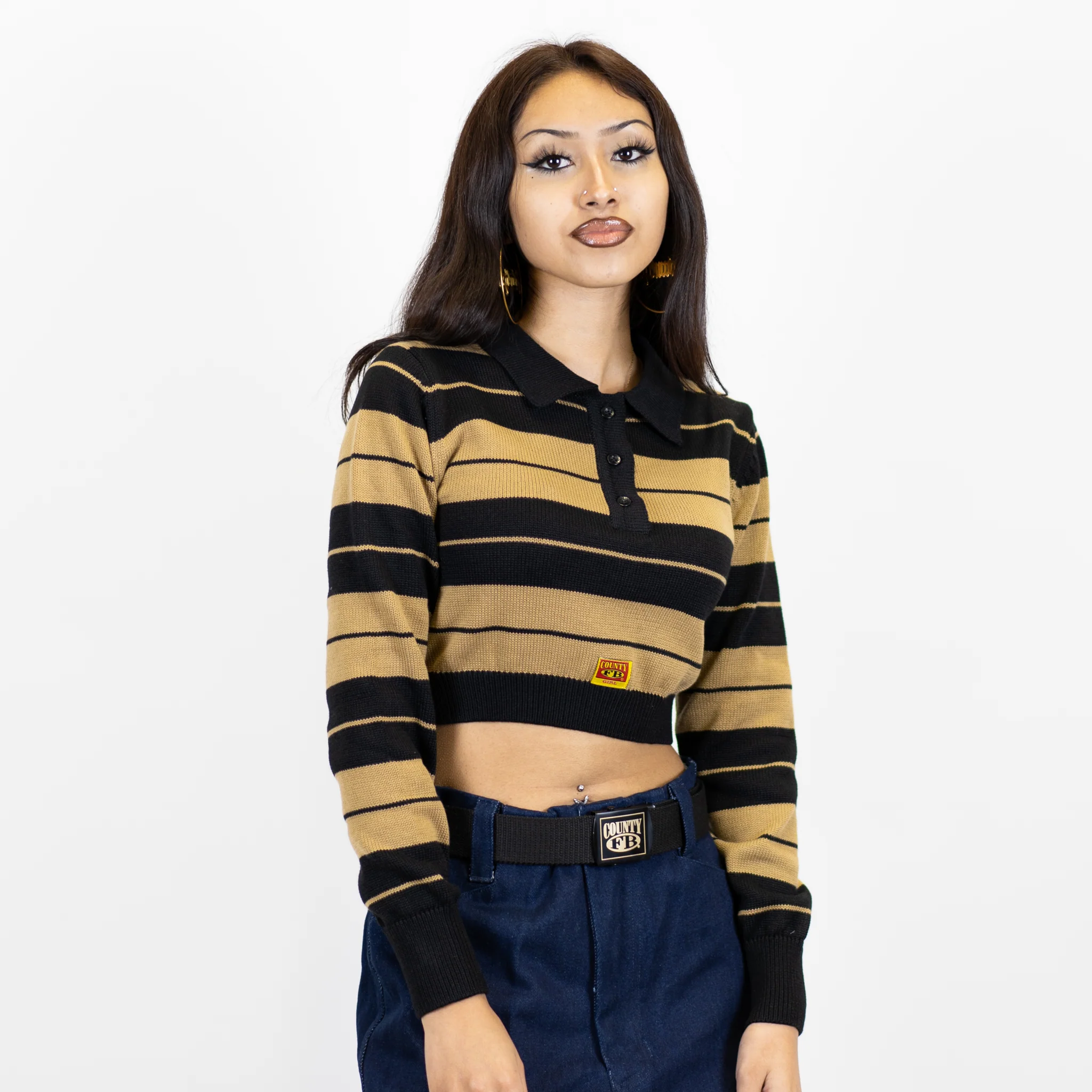FB County Long Sleeve Charlie Brown Crop Top - Image 9