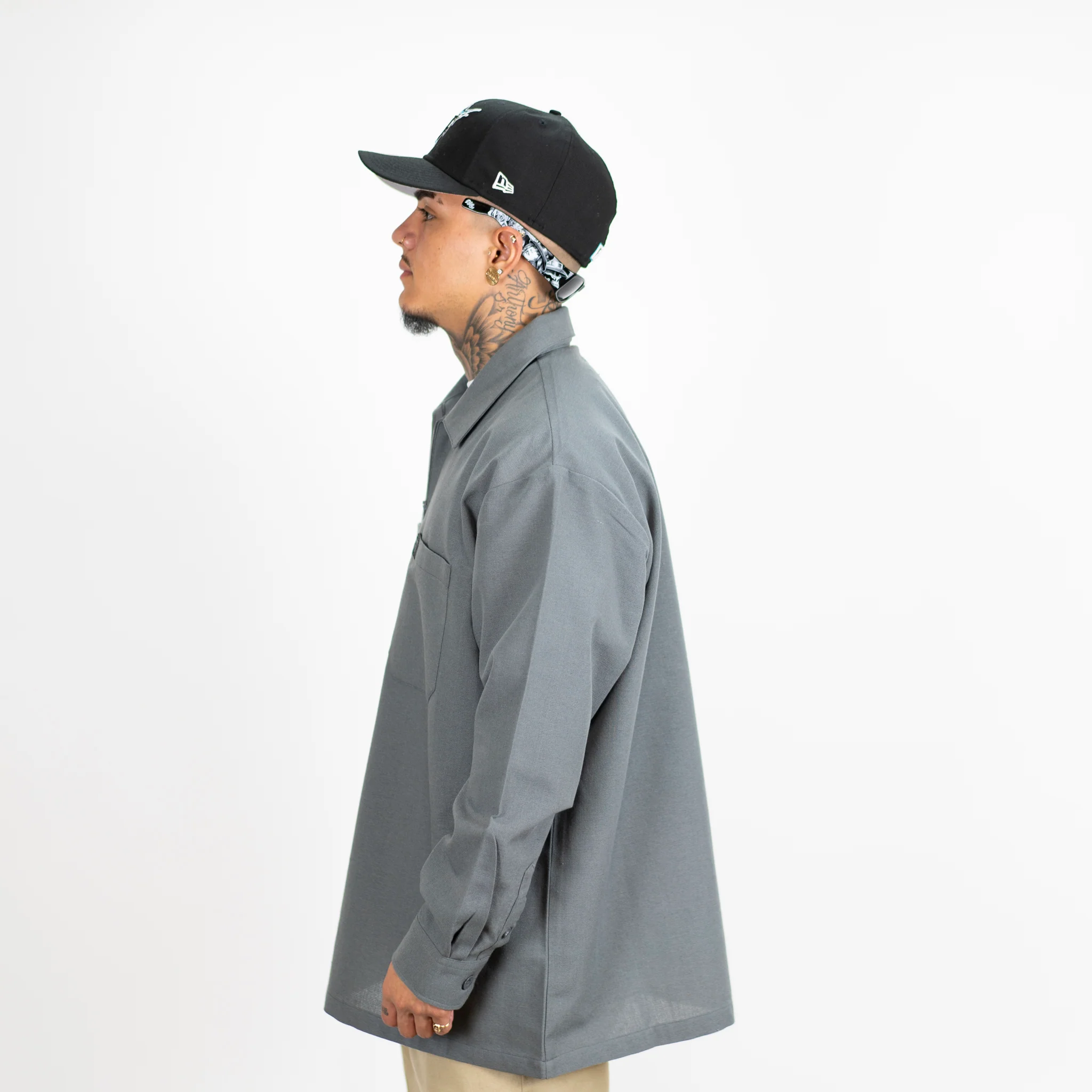 FB County Long Sleeve Checker Zip Shirt - Image 18