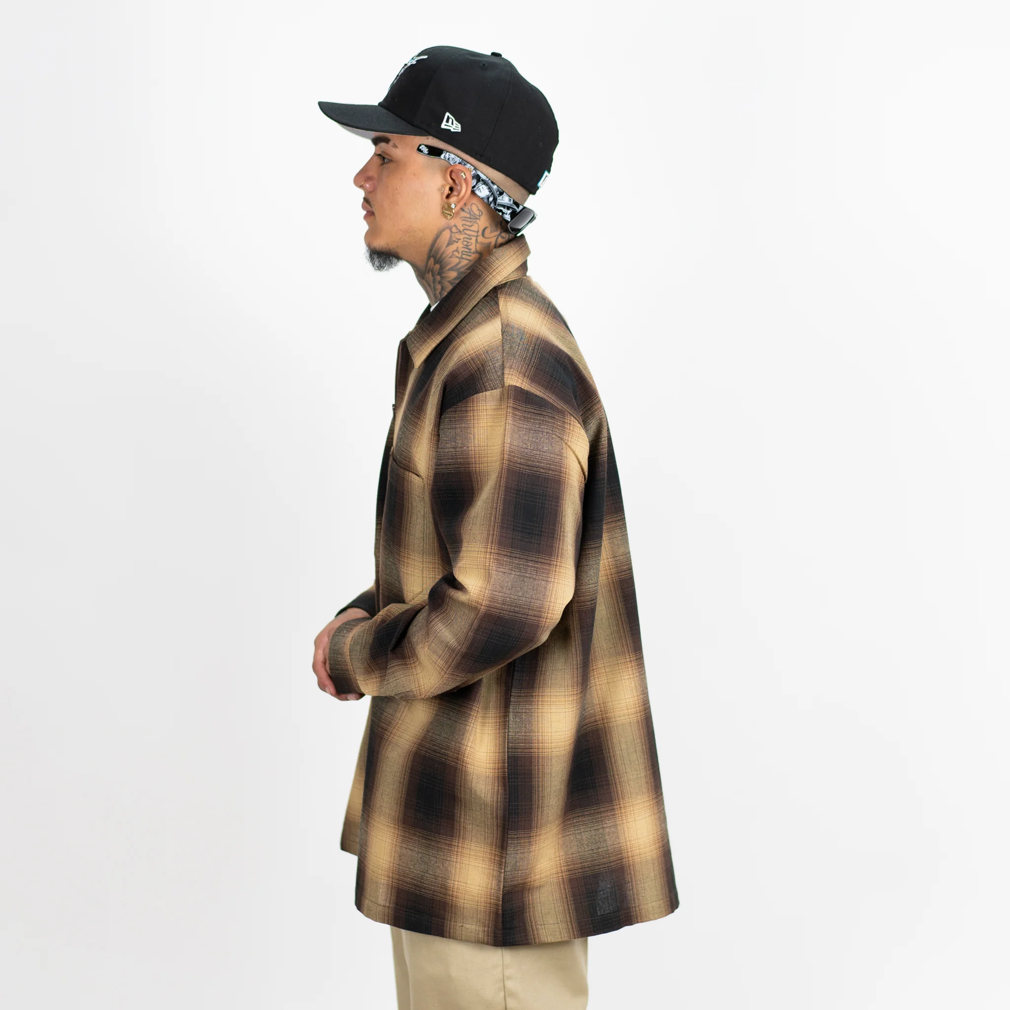 FB County Long Sleeve Checker Zip Shirt - Image 22