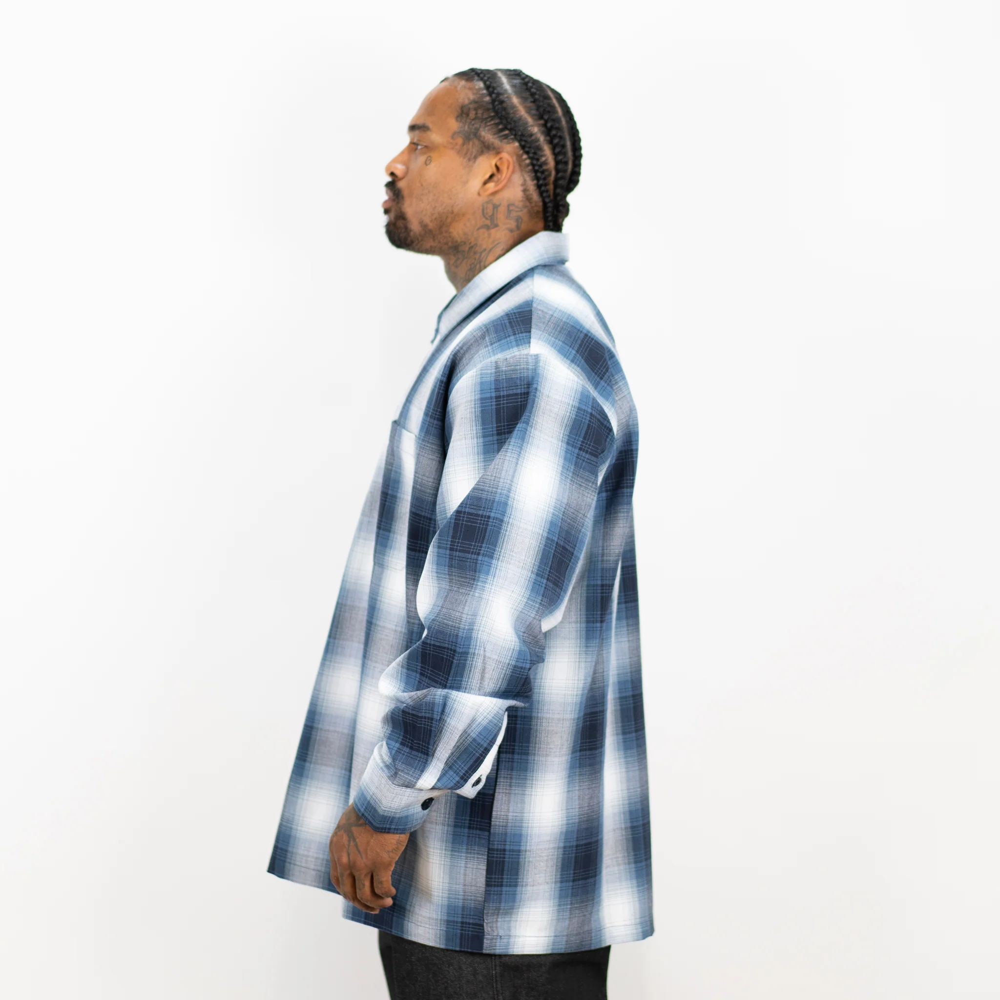 FB County Long Sleeve Checker Zip Shirt - Image 24