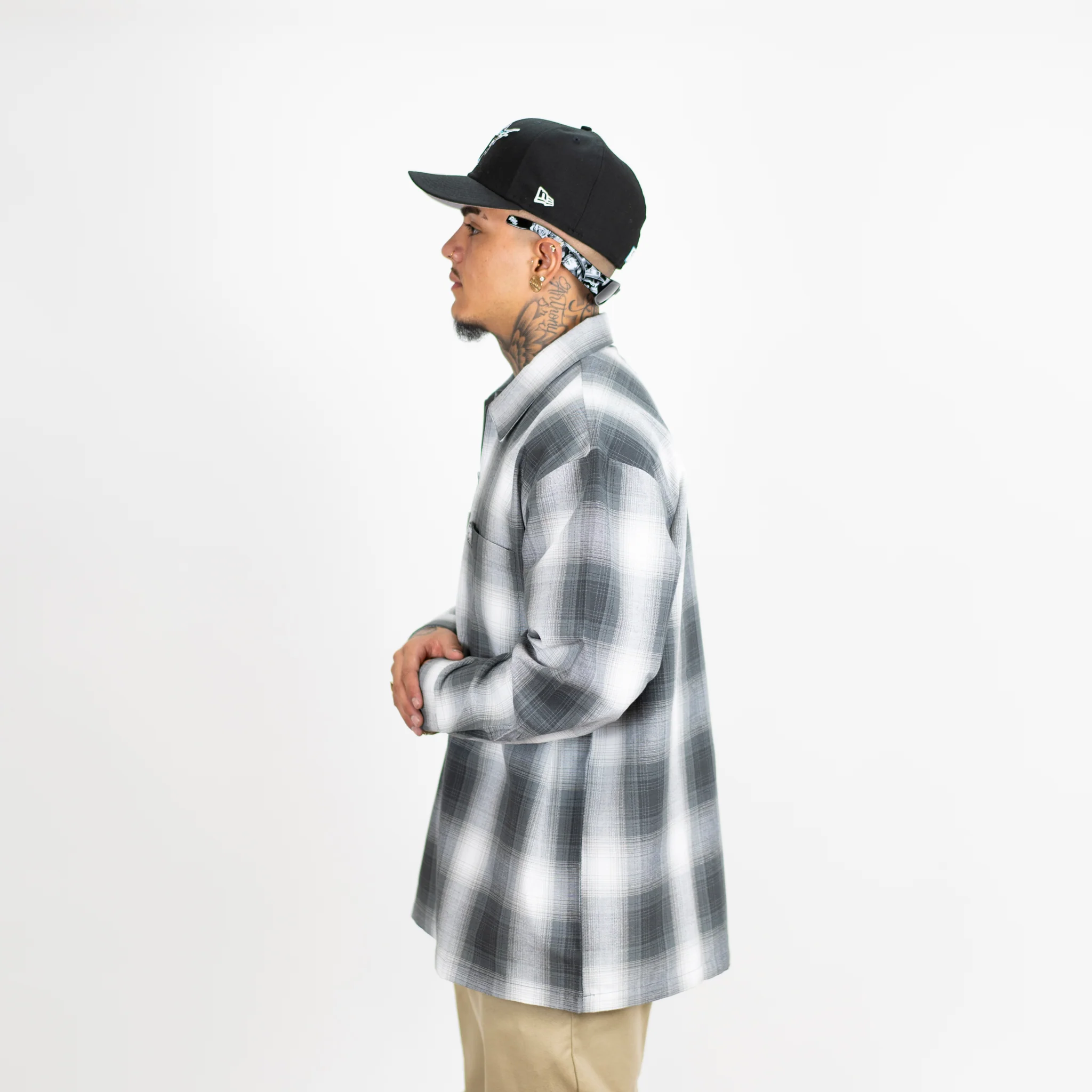 FB County Long Sleeve Checker Zip Shirt - Image 26