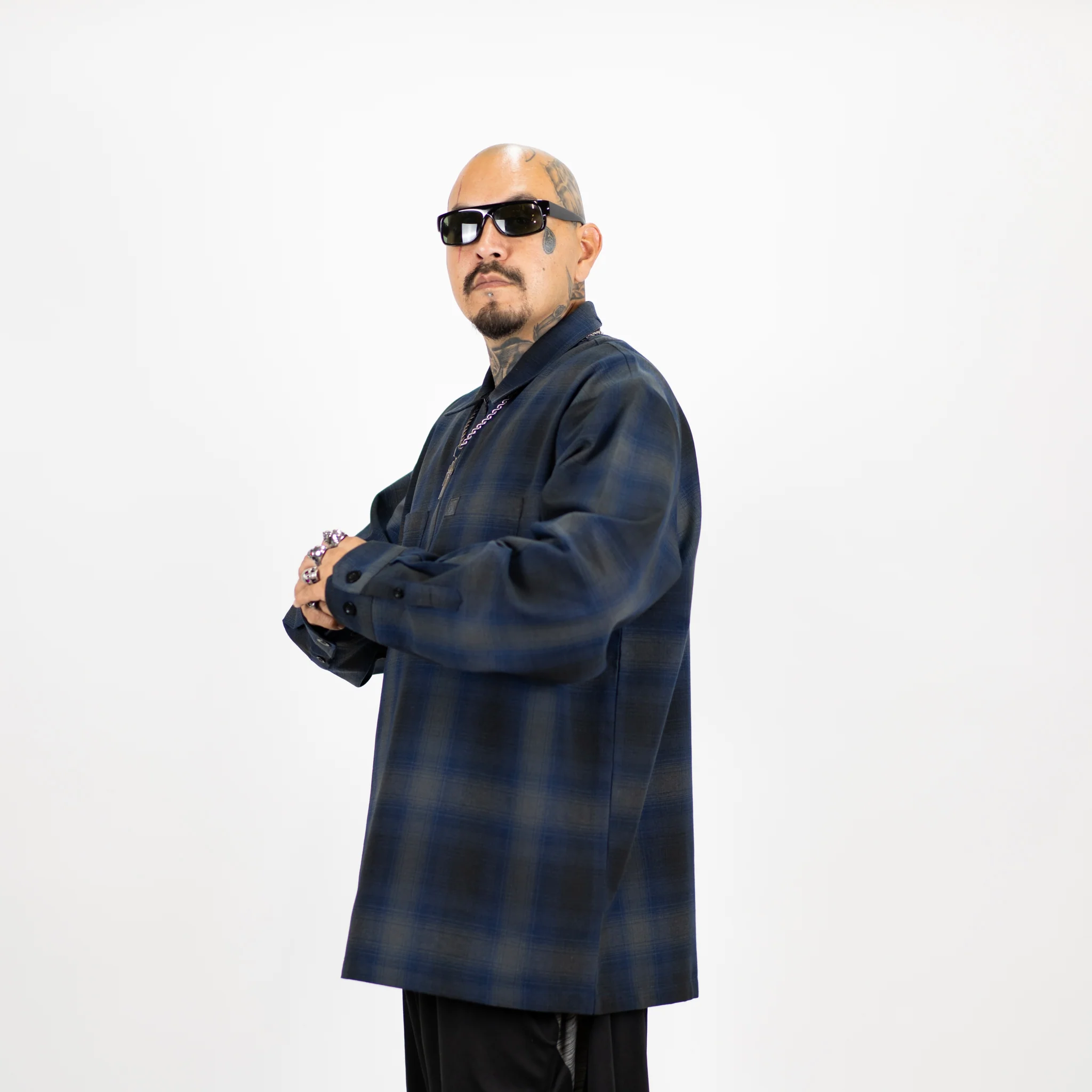 FB County Long Sleeve Checker Zip Shirt - Image 31
