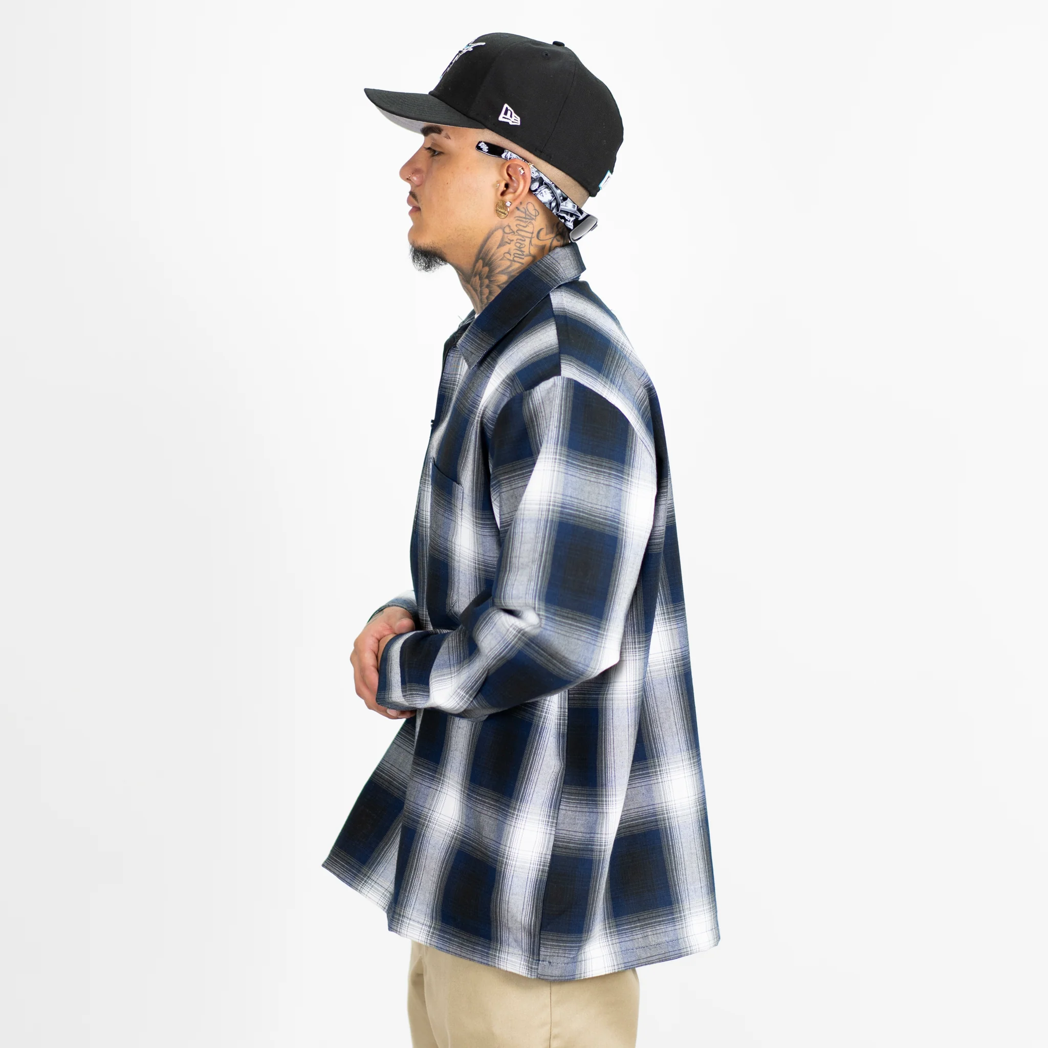 FB County Long Sleeve Checker Zip Shirt - Image 33