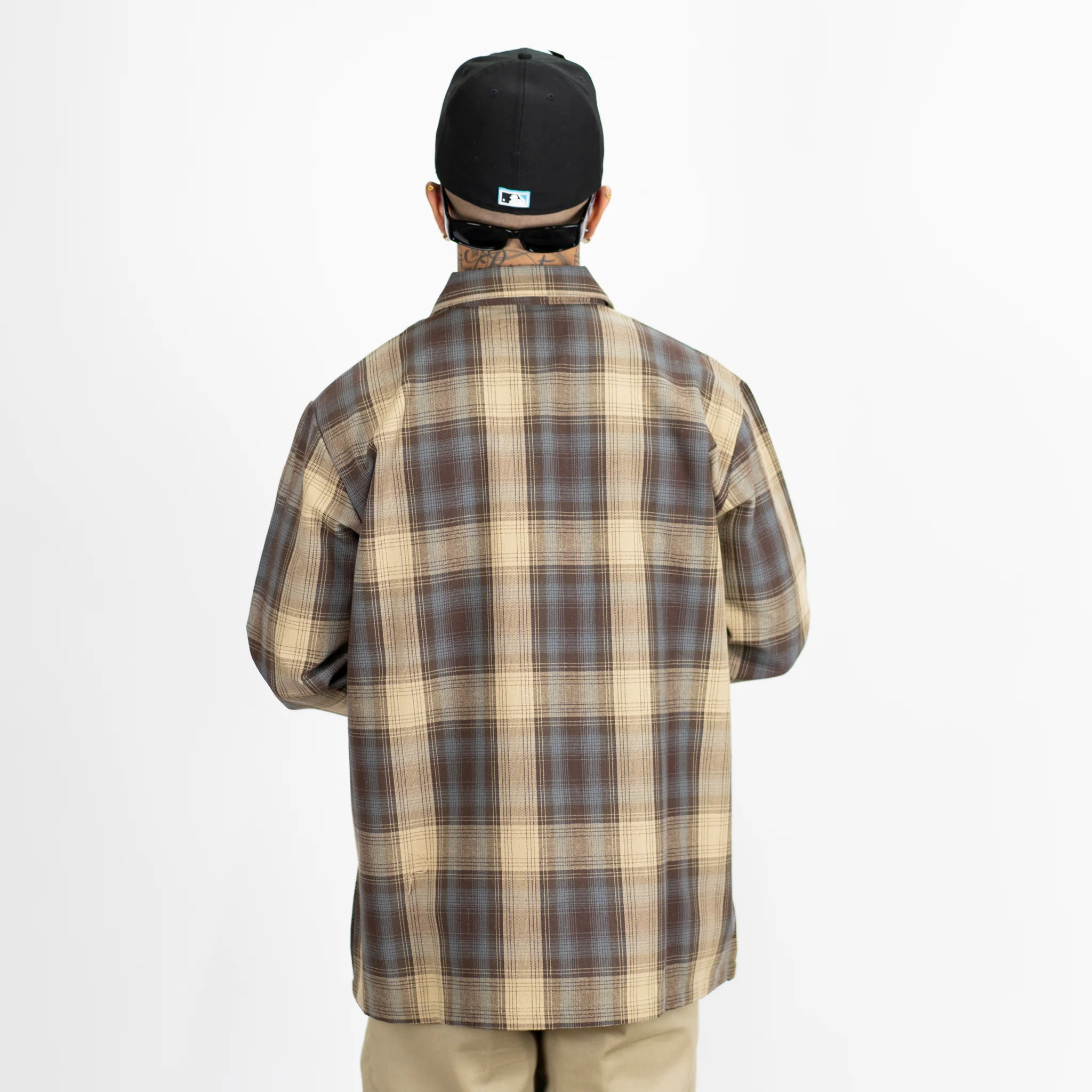 FB County Long Sleeve Checker Zip Shirt - Image 35