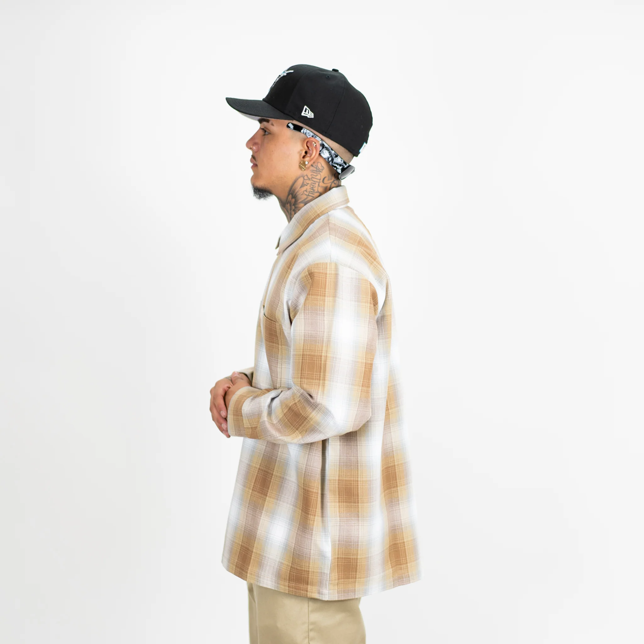 FB County Long Sleeve Checker Zip Shirt - Image 38