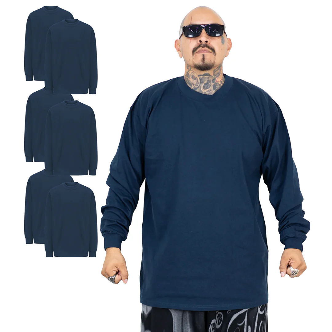 FB County Long Sleeve Heavy Hard T-Shirt (6-Pack) - Image 4
