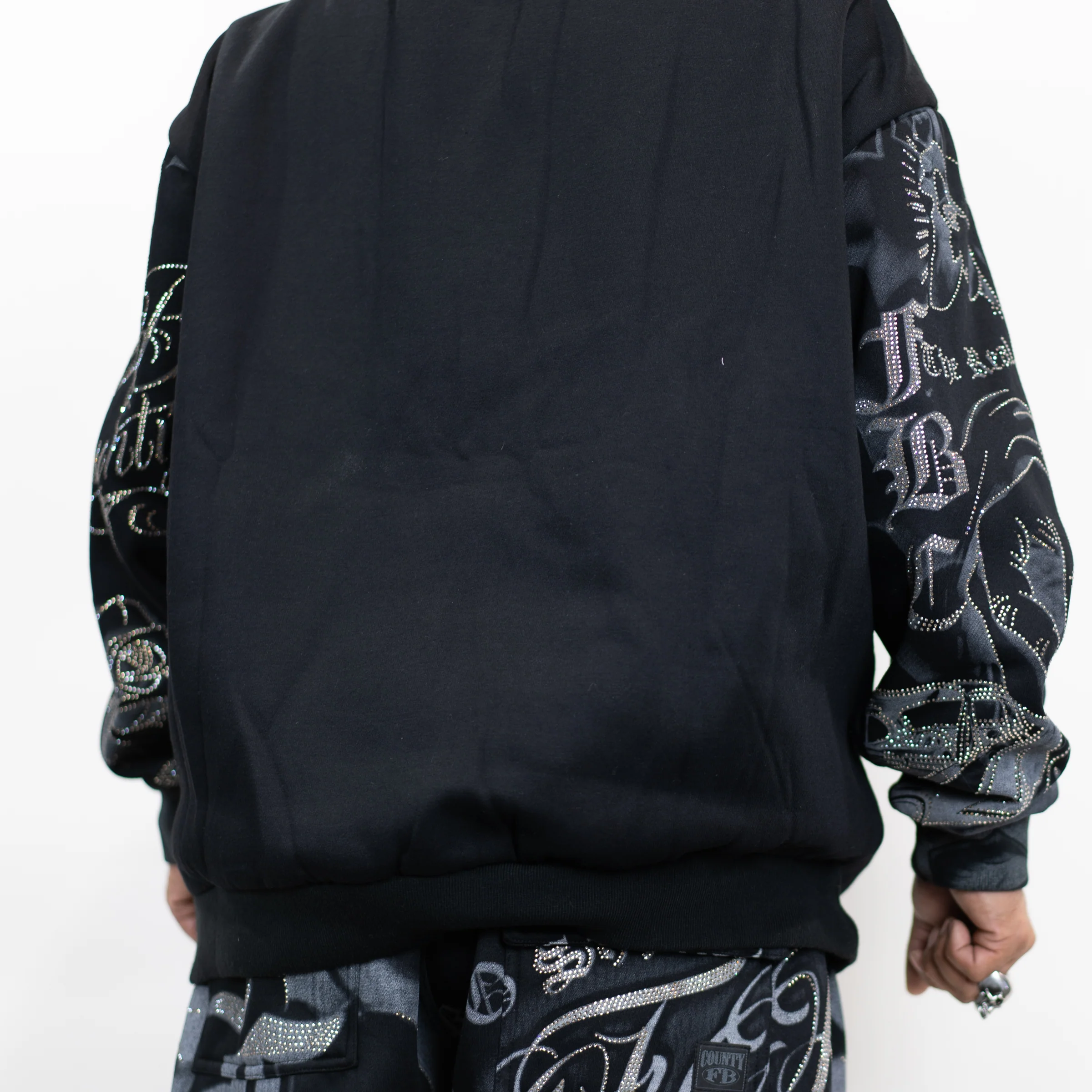 FB County Rhinestone Tatted Up Hoodie - Image 6