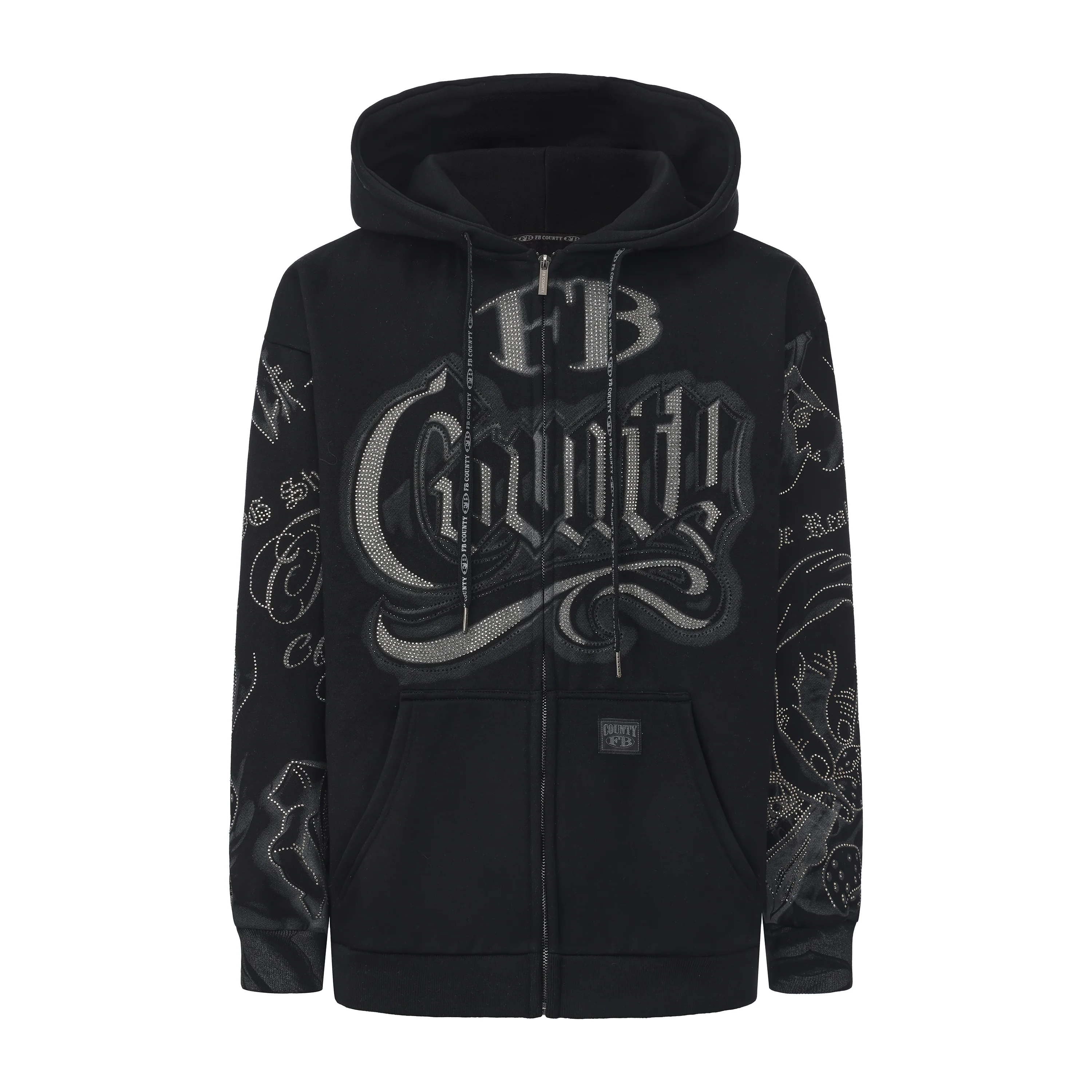FB County Rhinestone Tatted Up Hoodie - Image 8