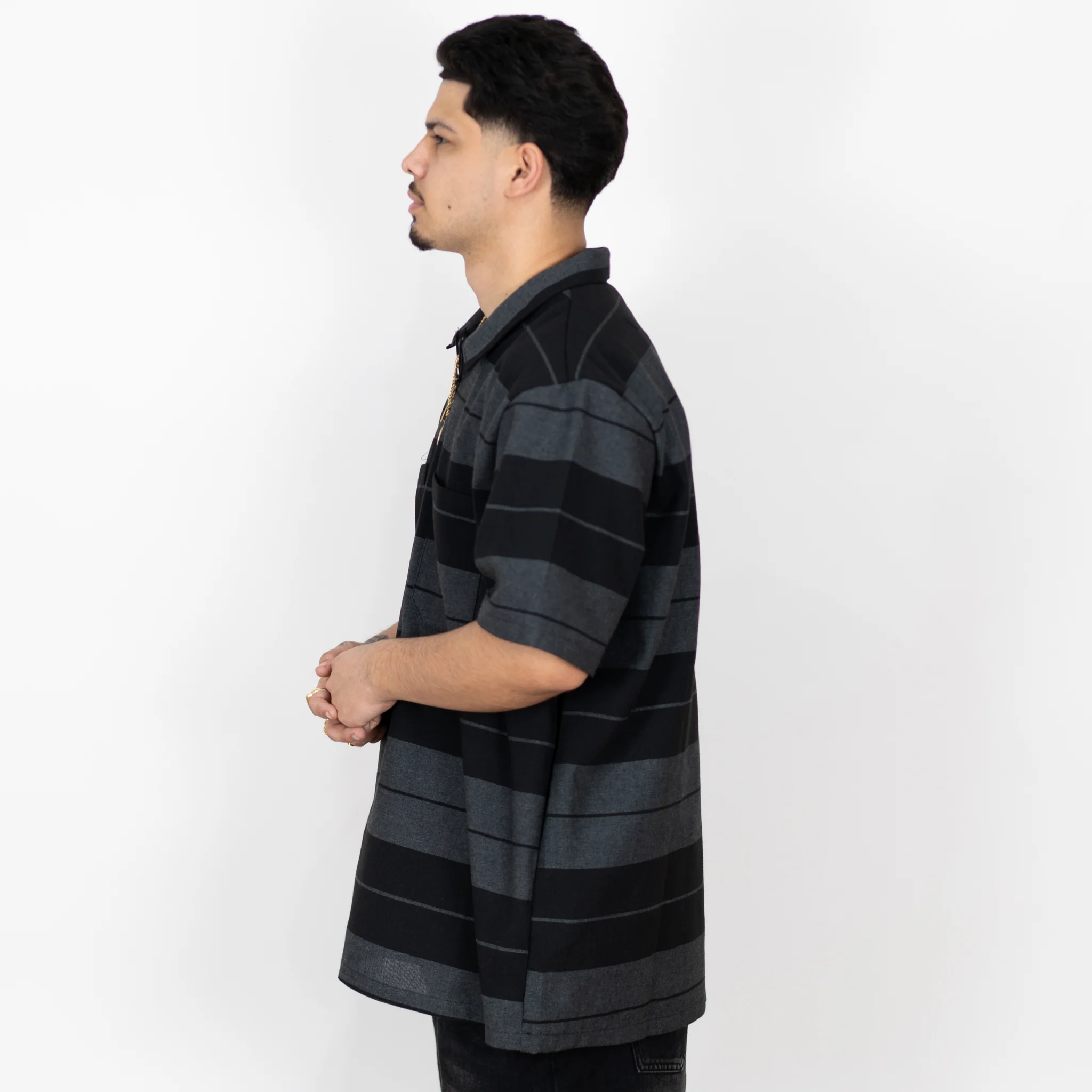 FB County Short Sleeve Checker Zip Shirt - Image 11
