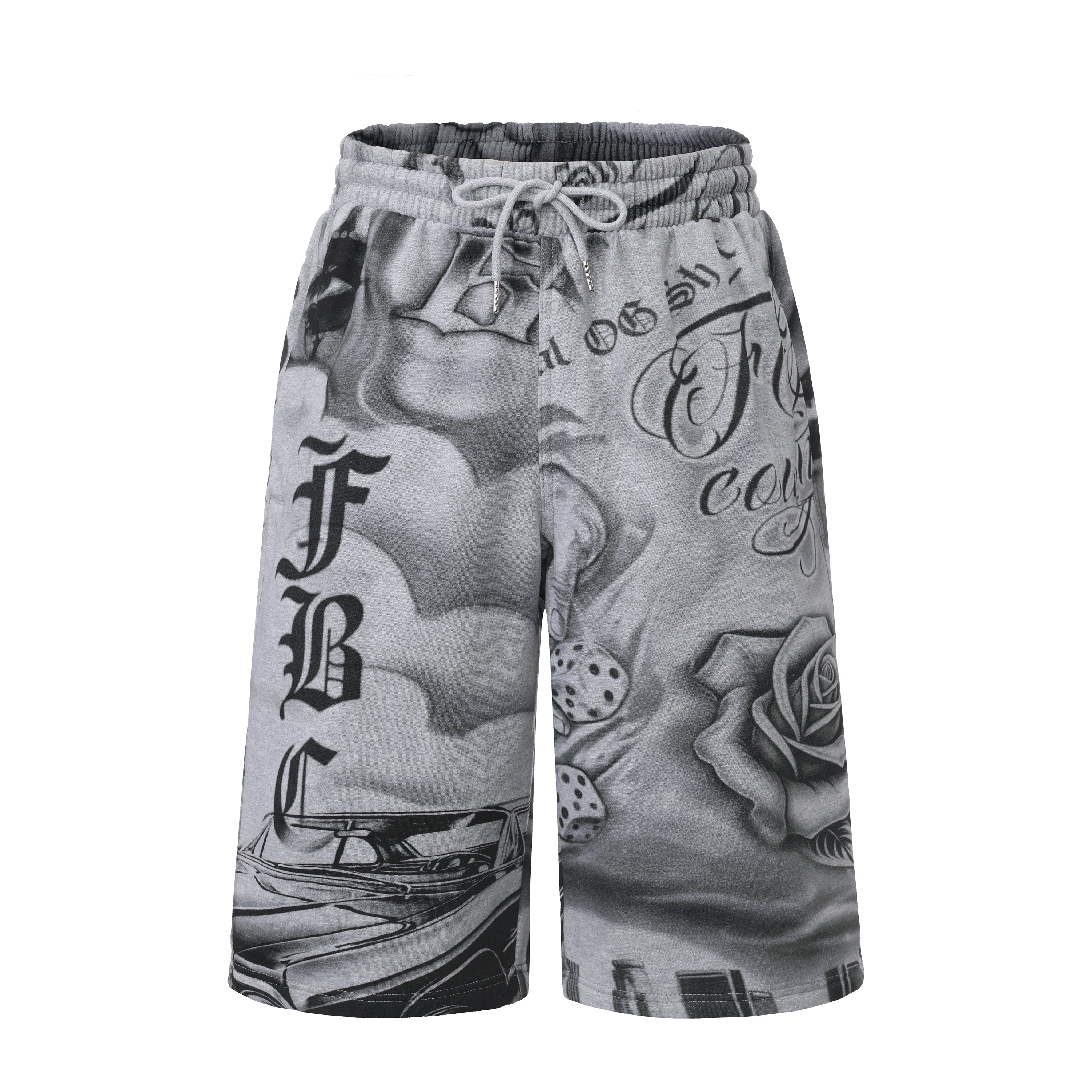 FB County Tatted Up Baggy Fleece Shorts - Image 11