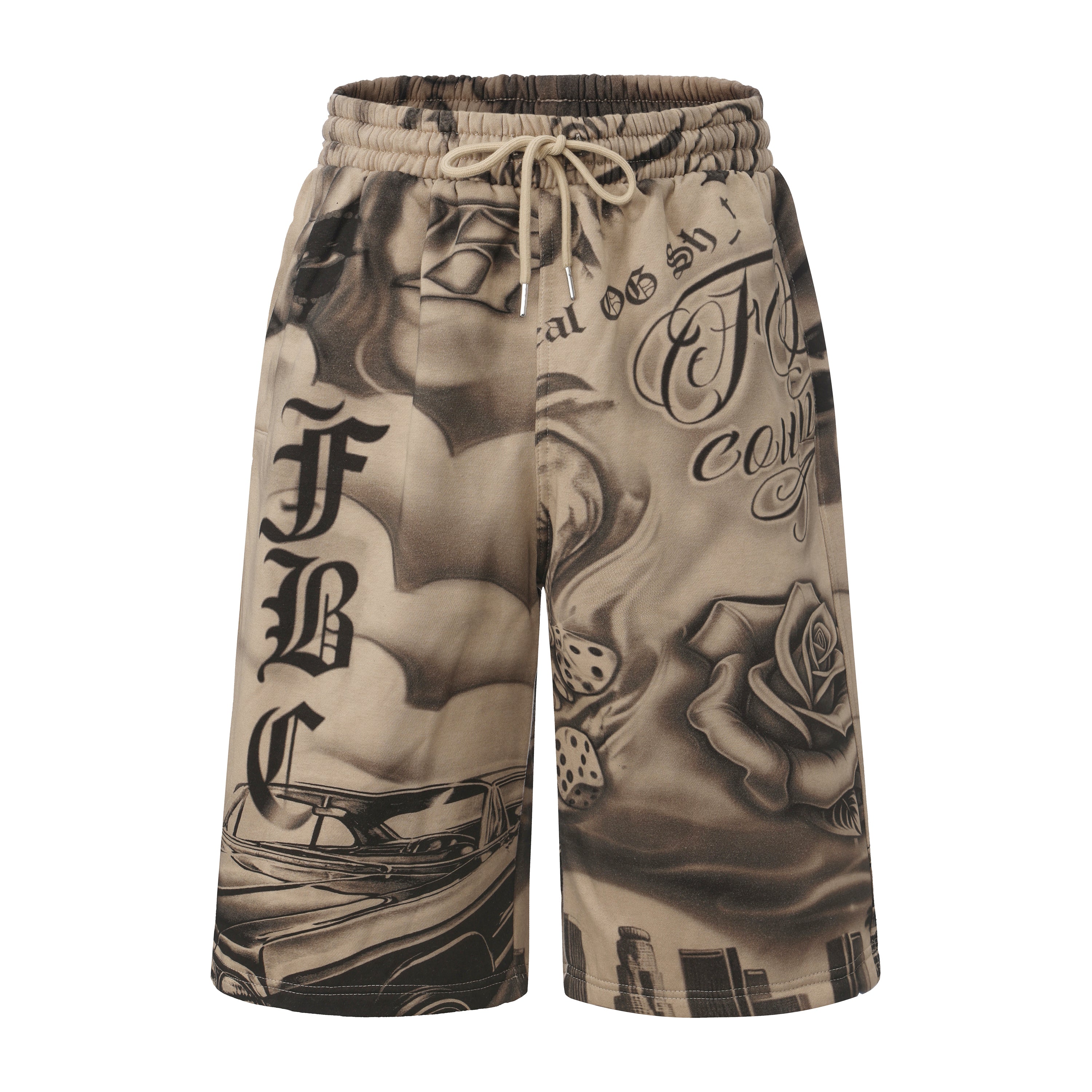 FB County Tatted Up Baggy Fleece Shorts - Image 14