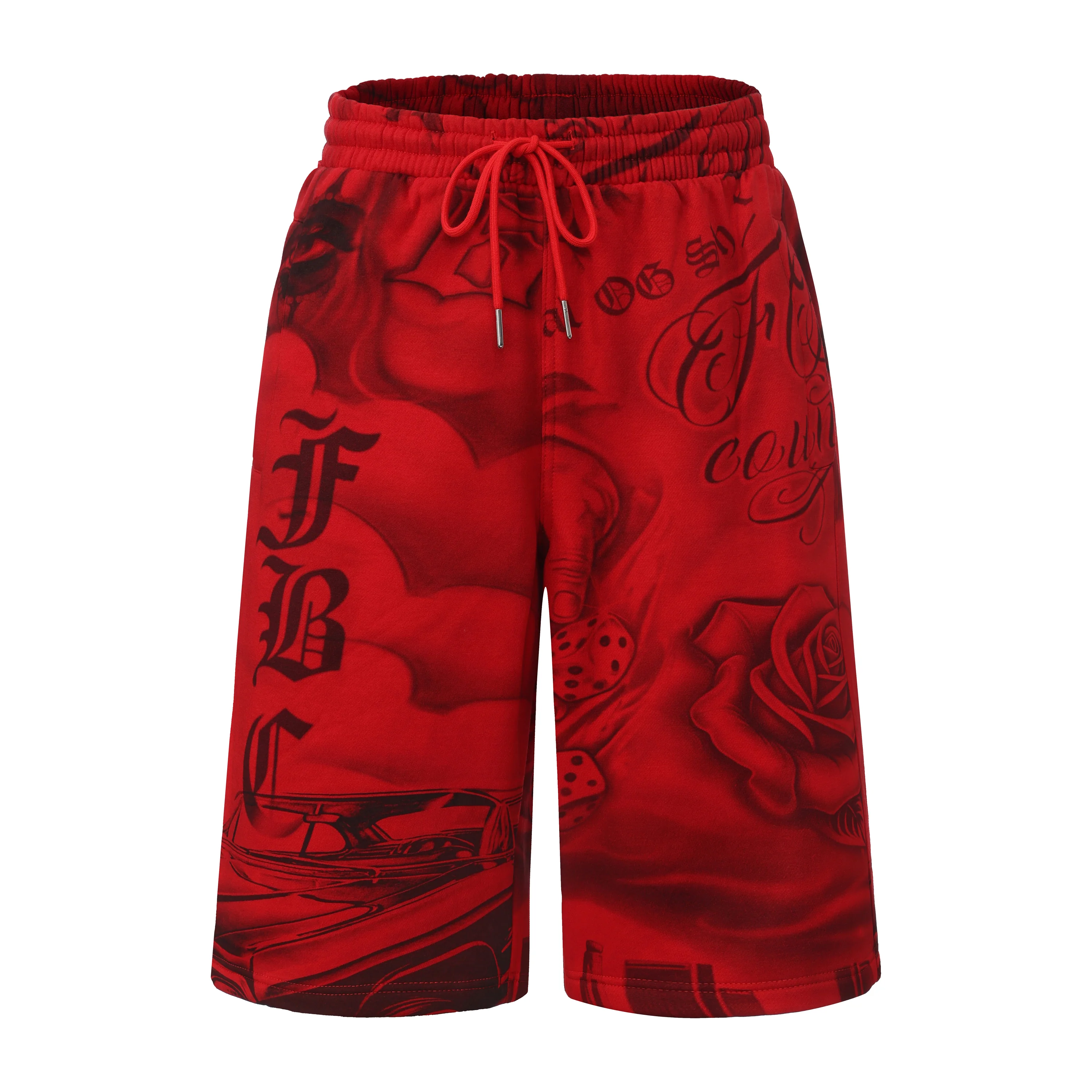 FB County Tatted Up Baggy Fleece Shorts - Image 17