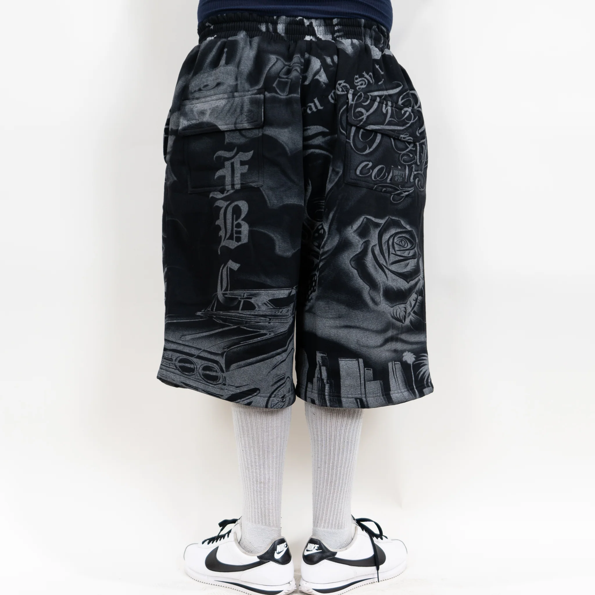 FB County Tatted Up Baggy Fleece Shorts - Image 7