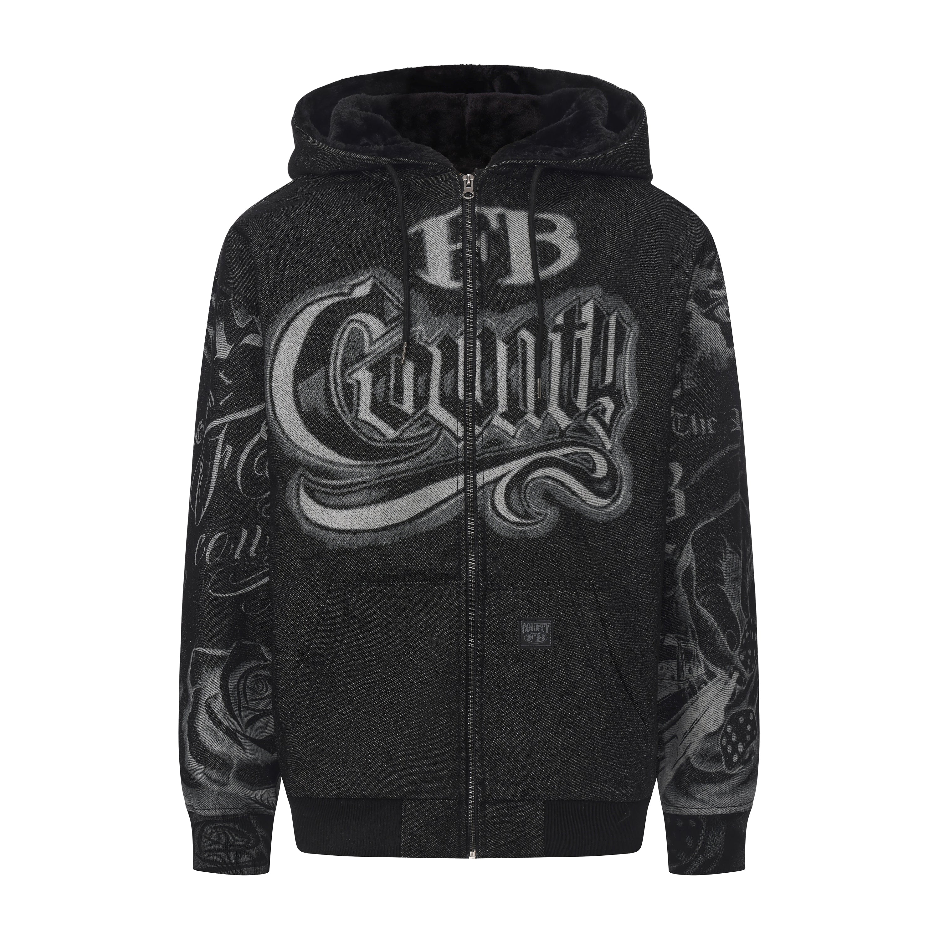 FB County Tatted Up Cozy Denim Jacket - Image 6