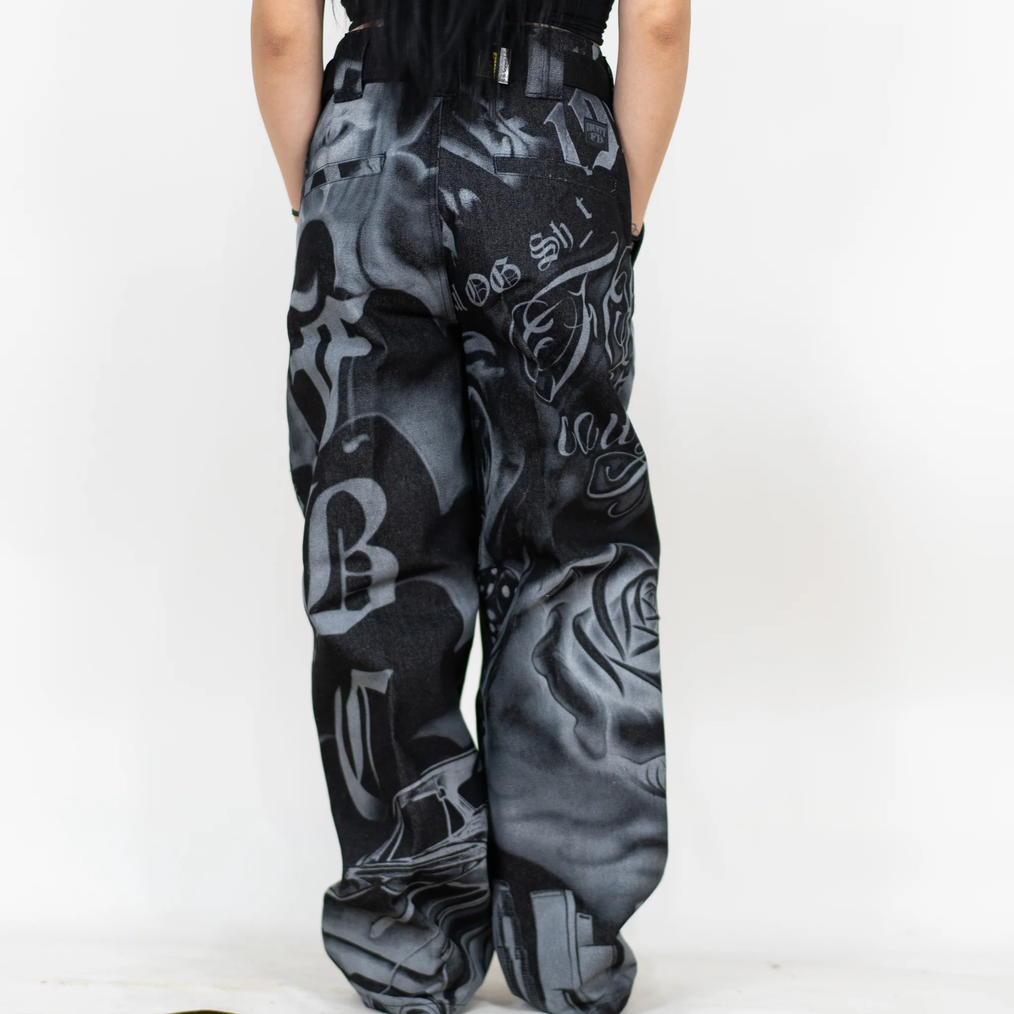 FB County Tatted Up Hard Denim Pants - Image 3