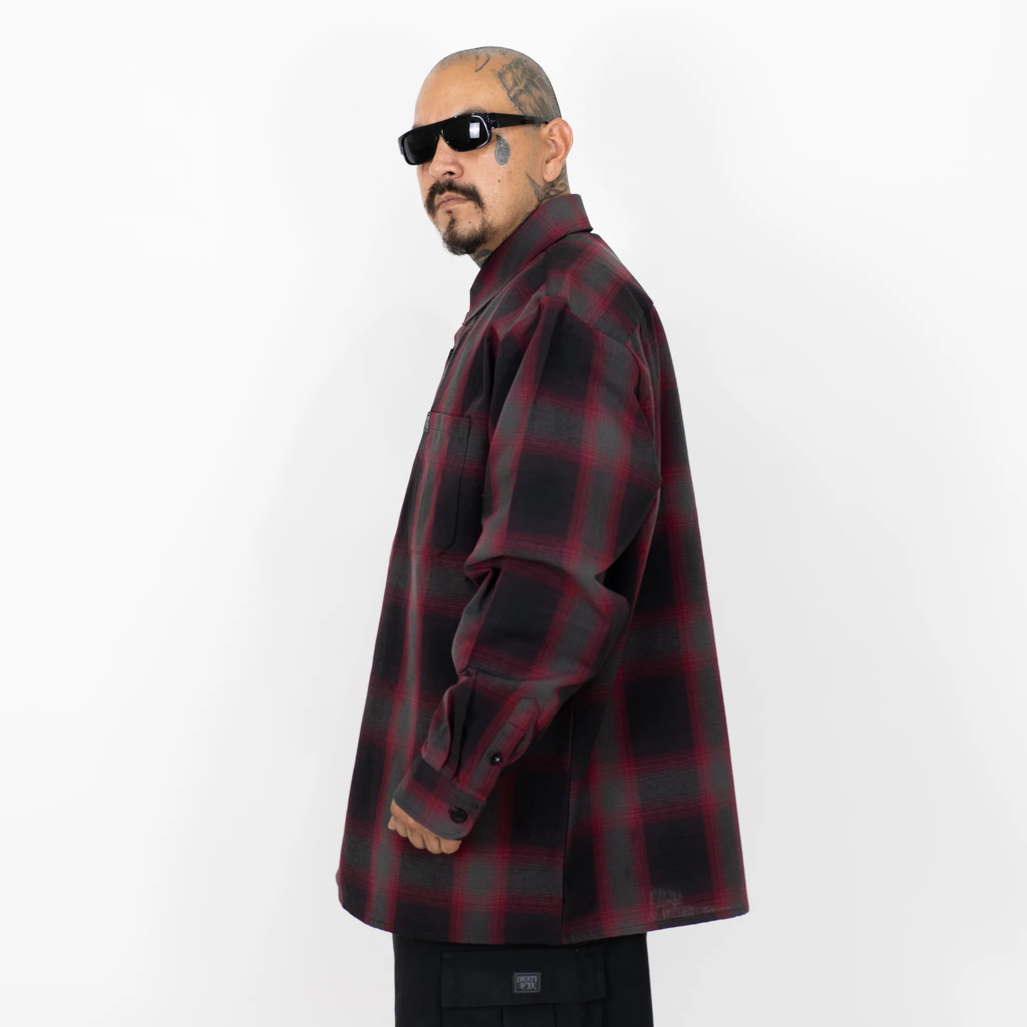 FB County Long Sleeve Checker Flannel Shirt - Image 23
