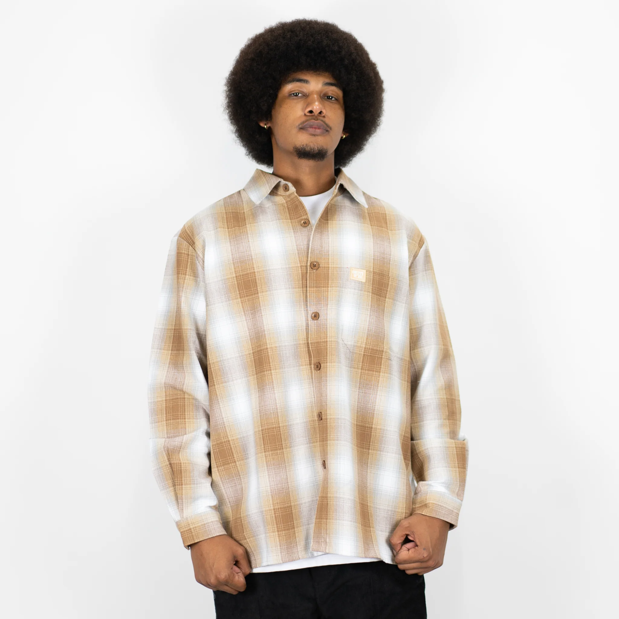 FB County Long Sleeve Checker Flannel Shirt - Image 9