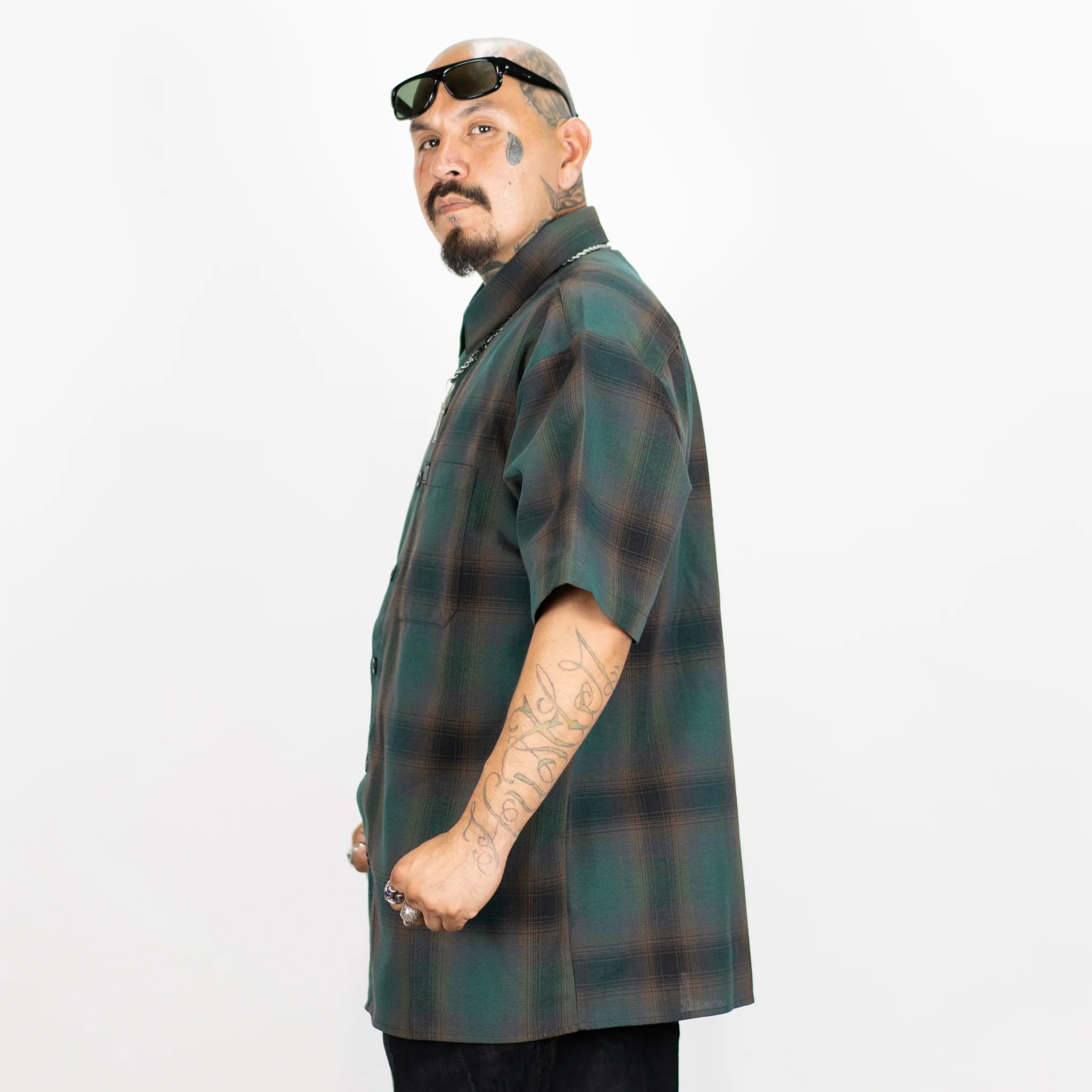 FB County Short Sleeve Checker Flannel Shirt - Image 12