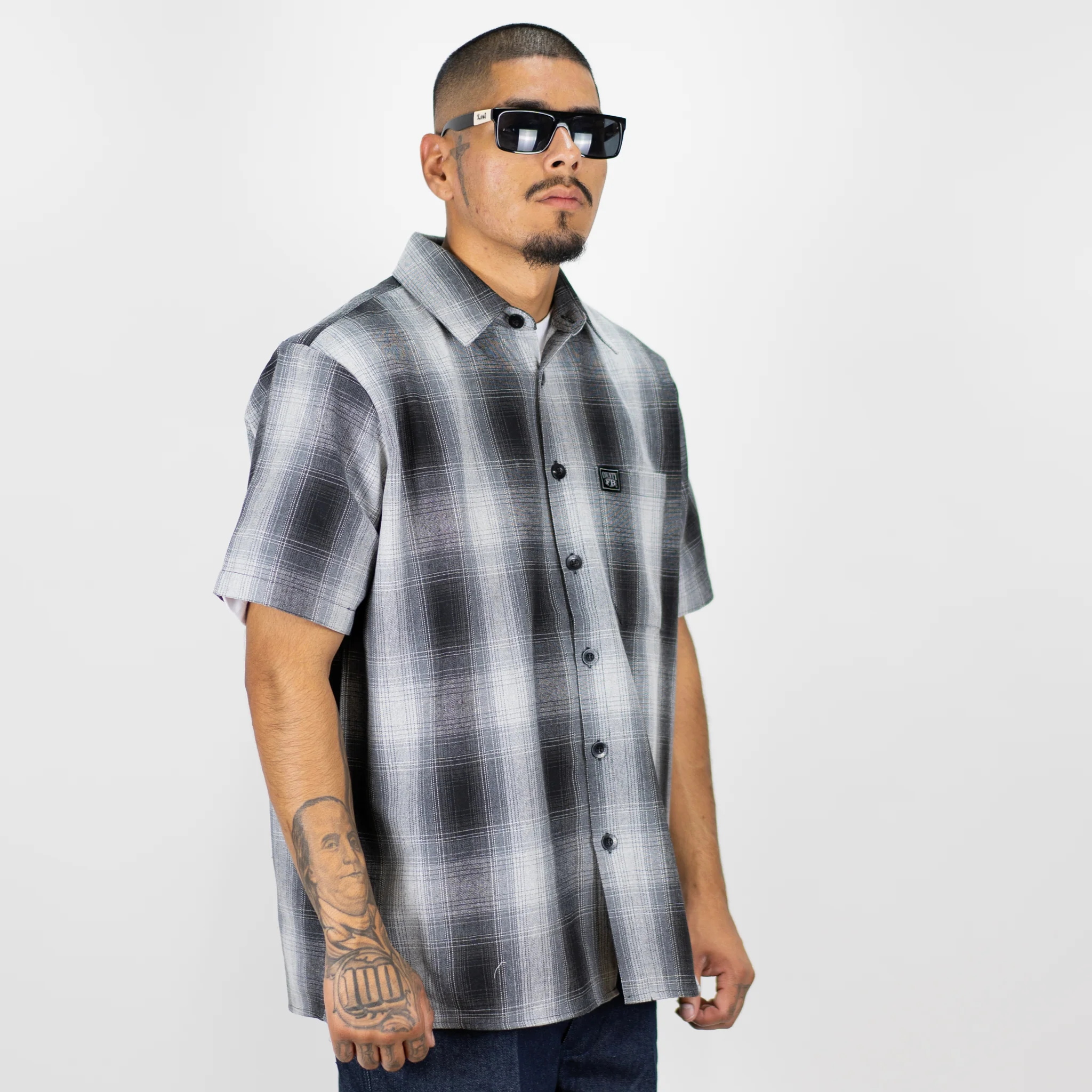 FB County Short Sleeve Checker Flannel Shirt - Image 14