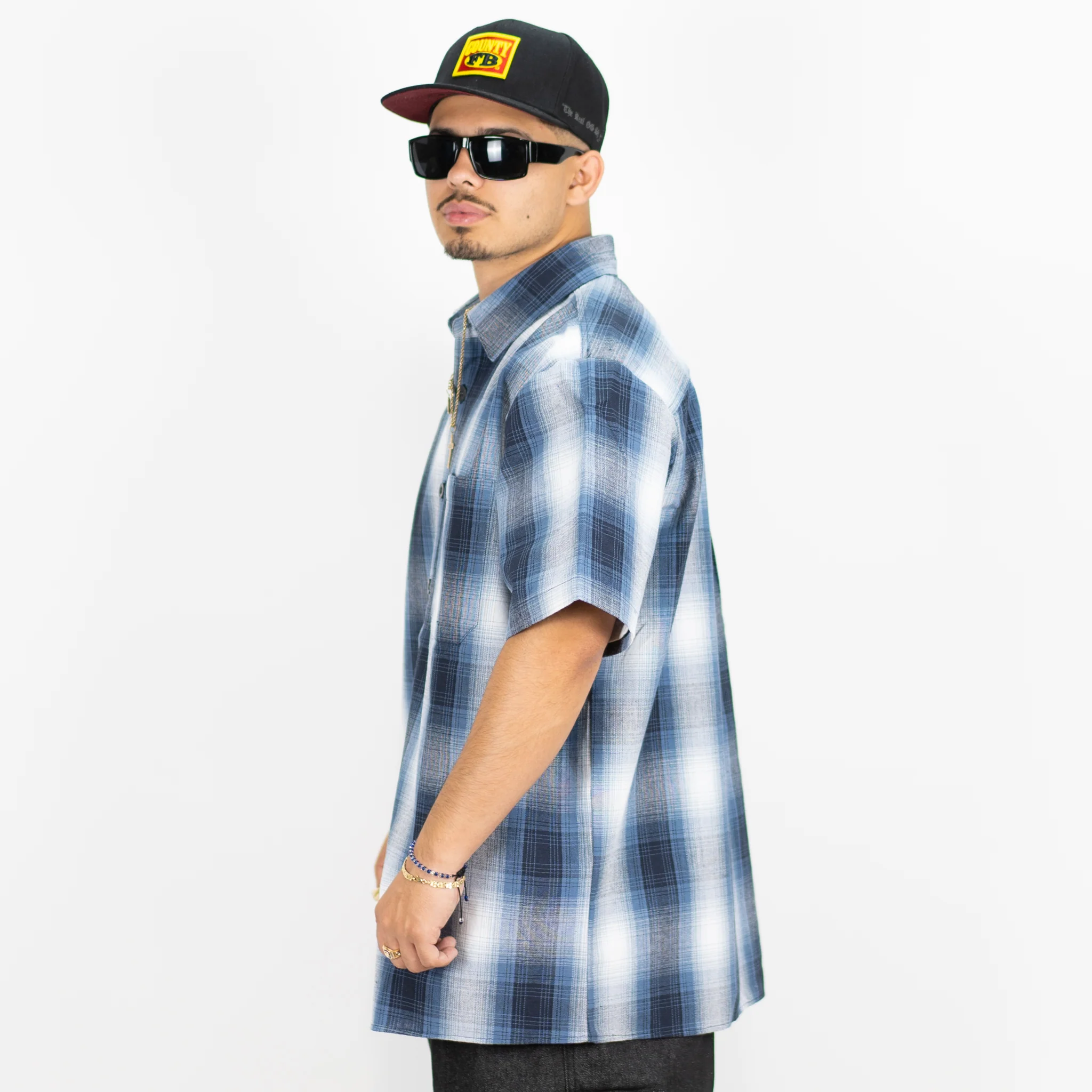 FB County Short Sleeve Checker Flannel Shirt - Image 22
