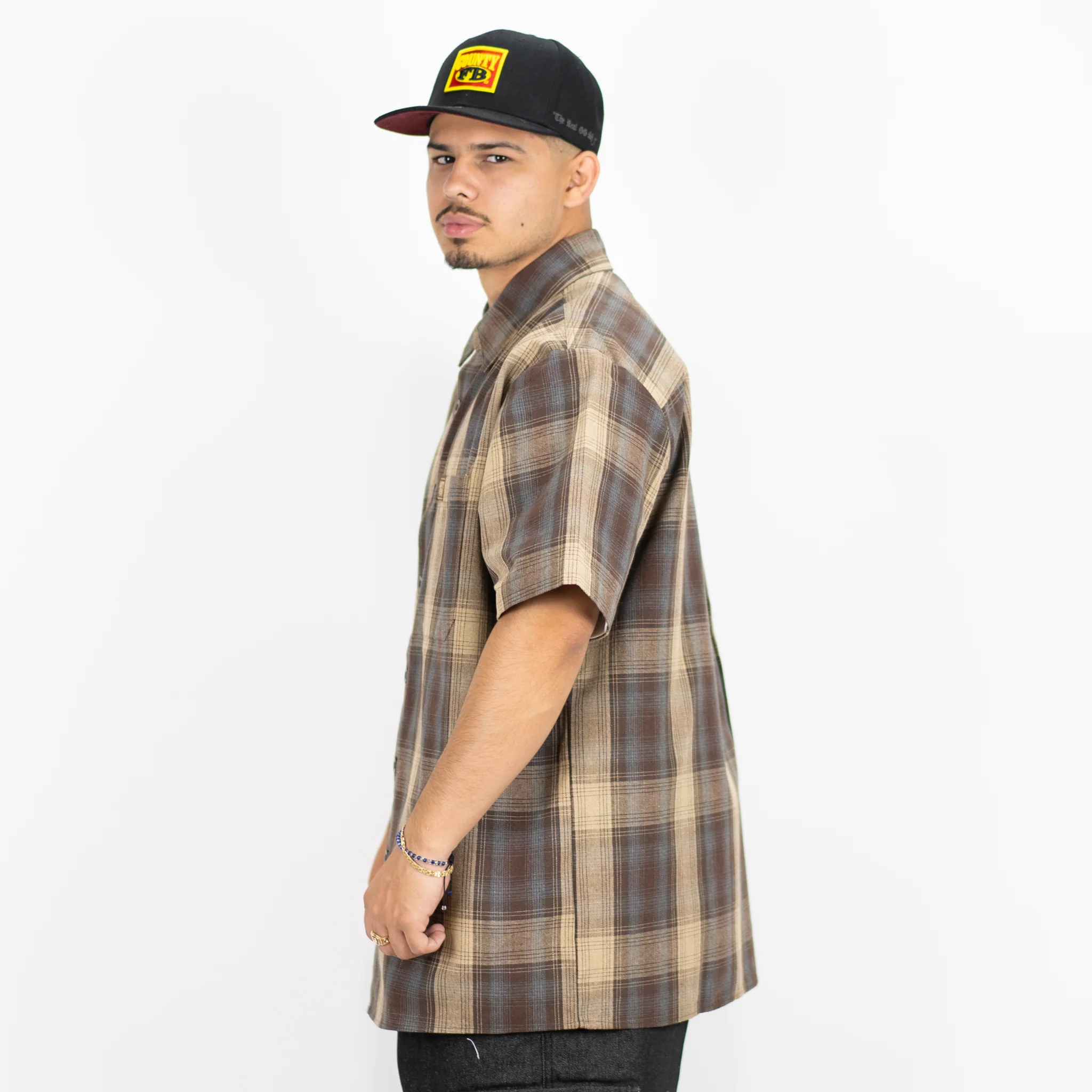 FB County Short Sleeve Checker Flannel Shirt - Image 24