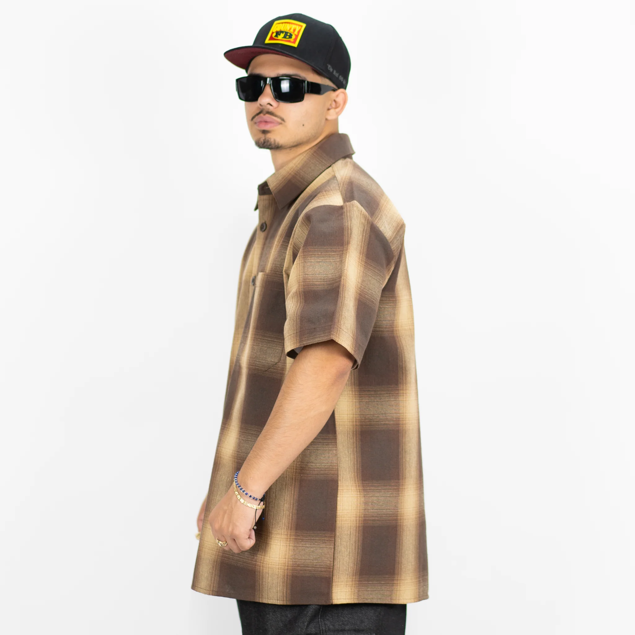 FB County Short Sleeve Checker Flannel Shirt - Image 25