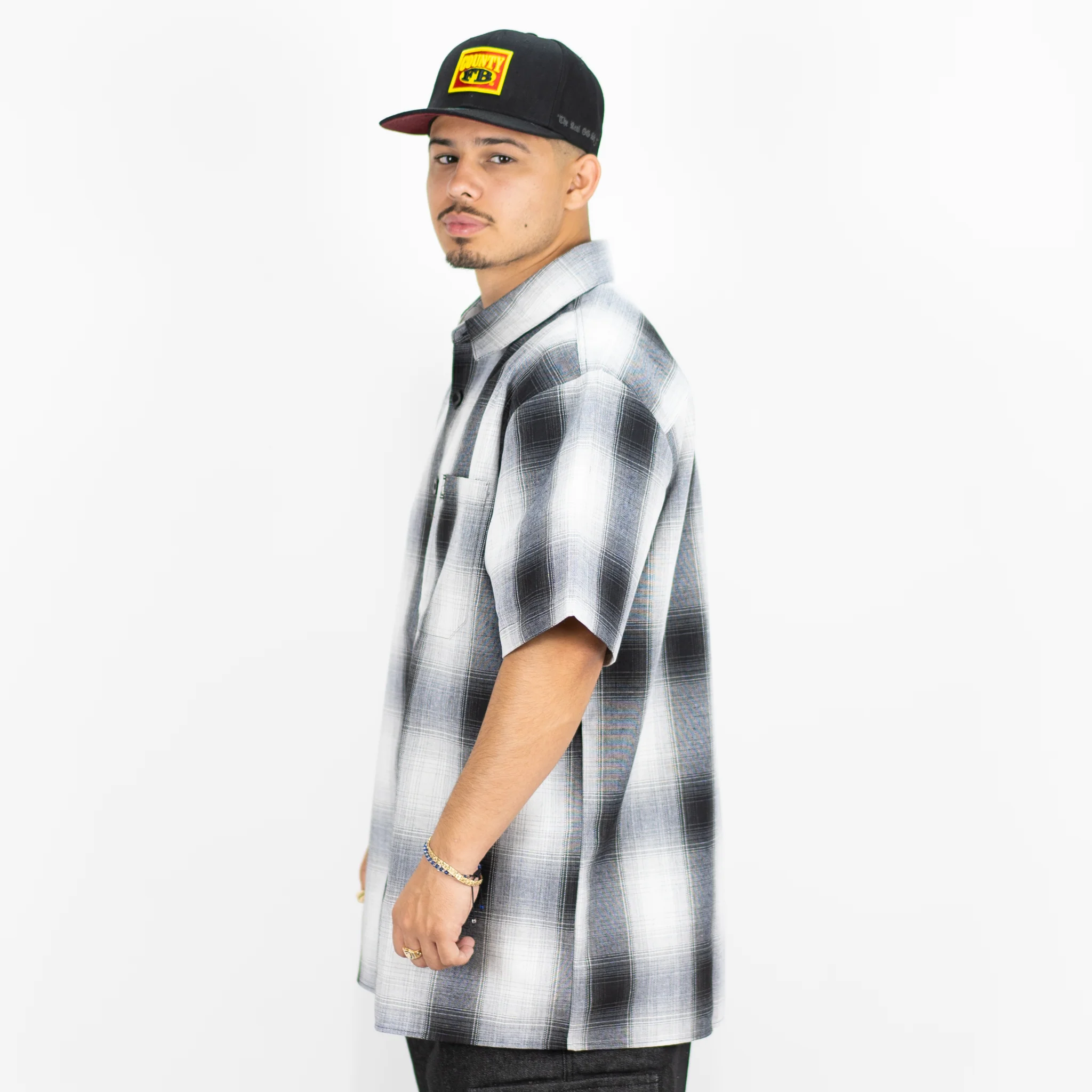 FB County Short Sleeve Checker Flannel Shirt - Image 29