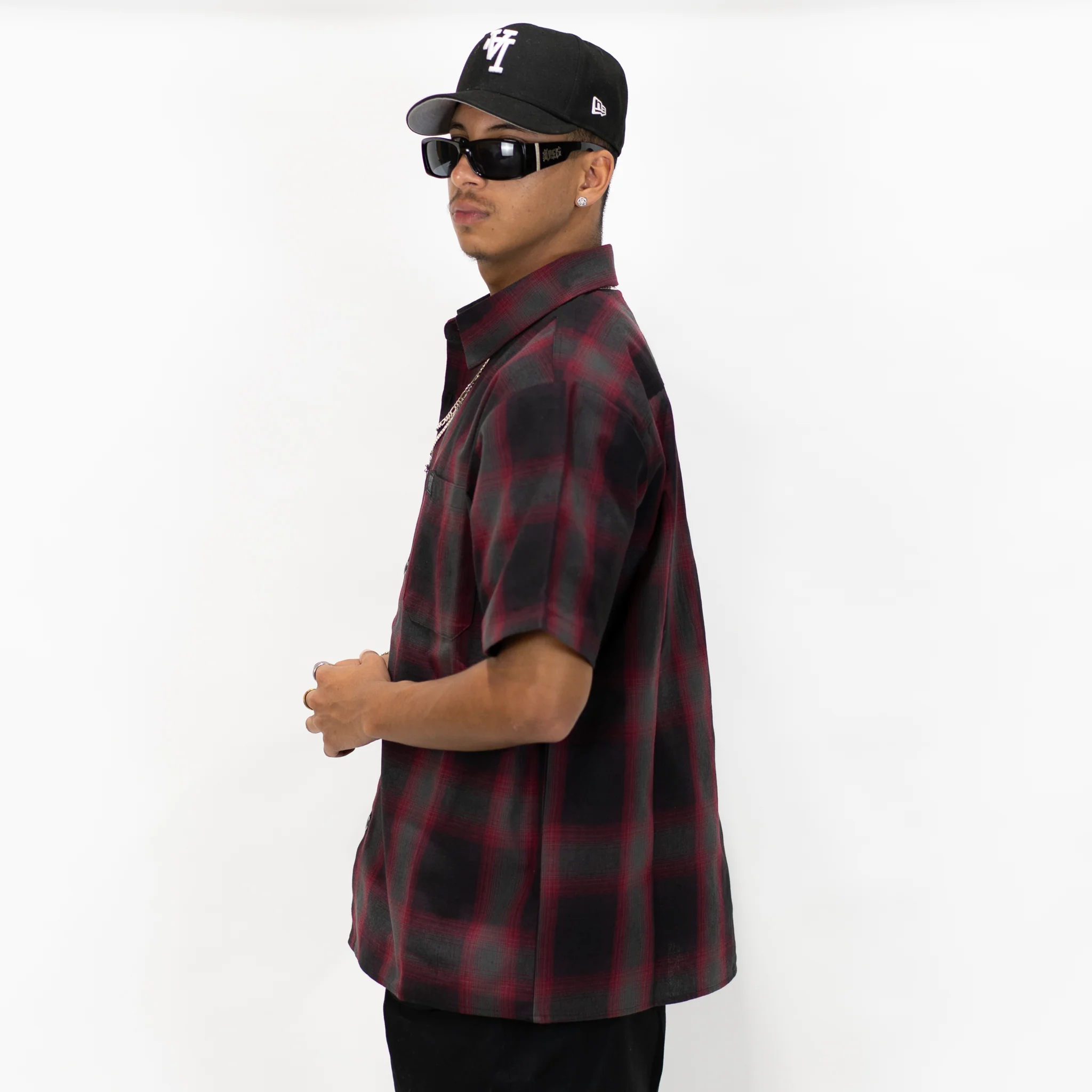 FB County Short Sleeve Checker Flannel Shirt - Image 30