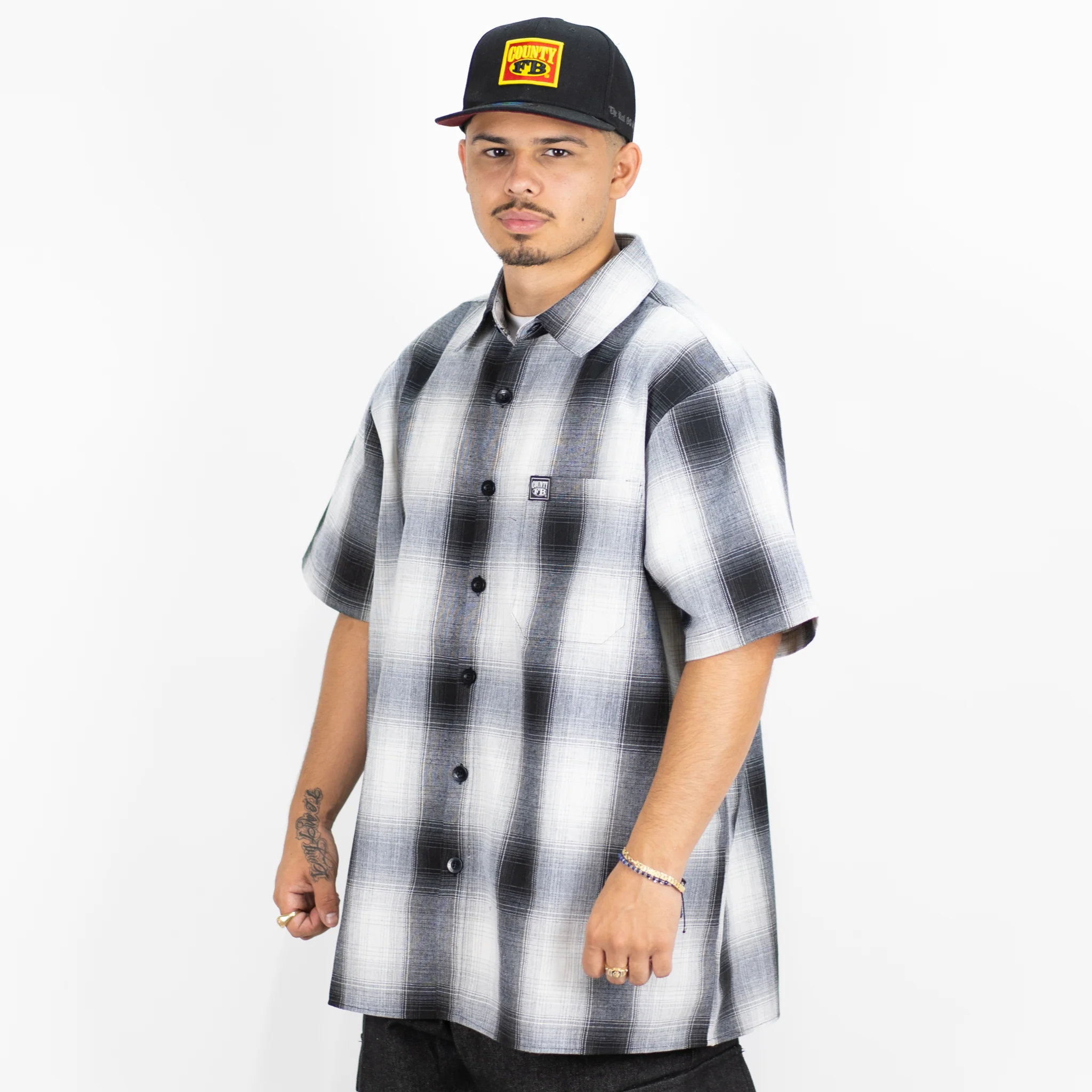 FB County Short Sleeve Checker Flannel Shirt - Image 31