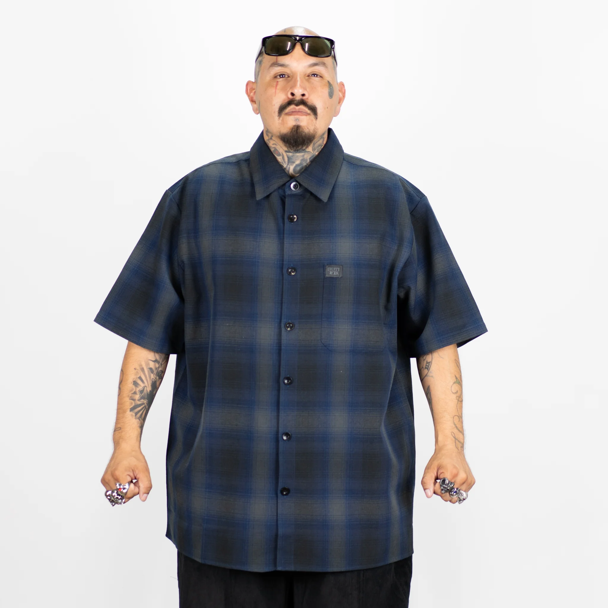 FB County Short Sleeve Checker Flannel Shirt - Image 6