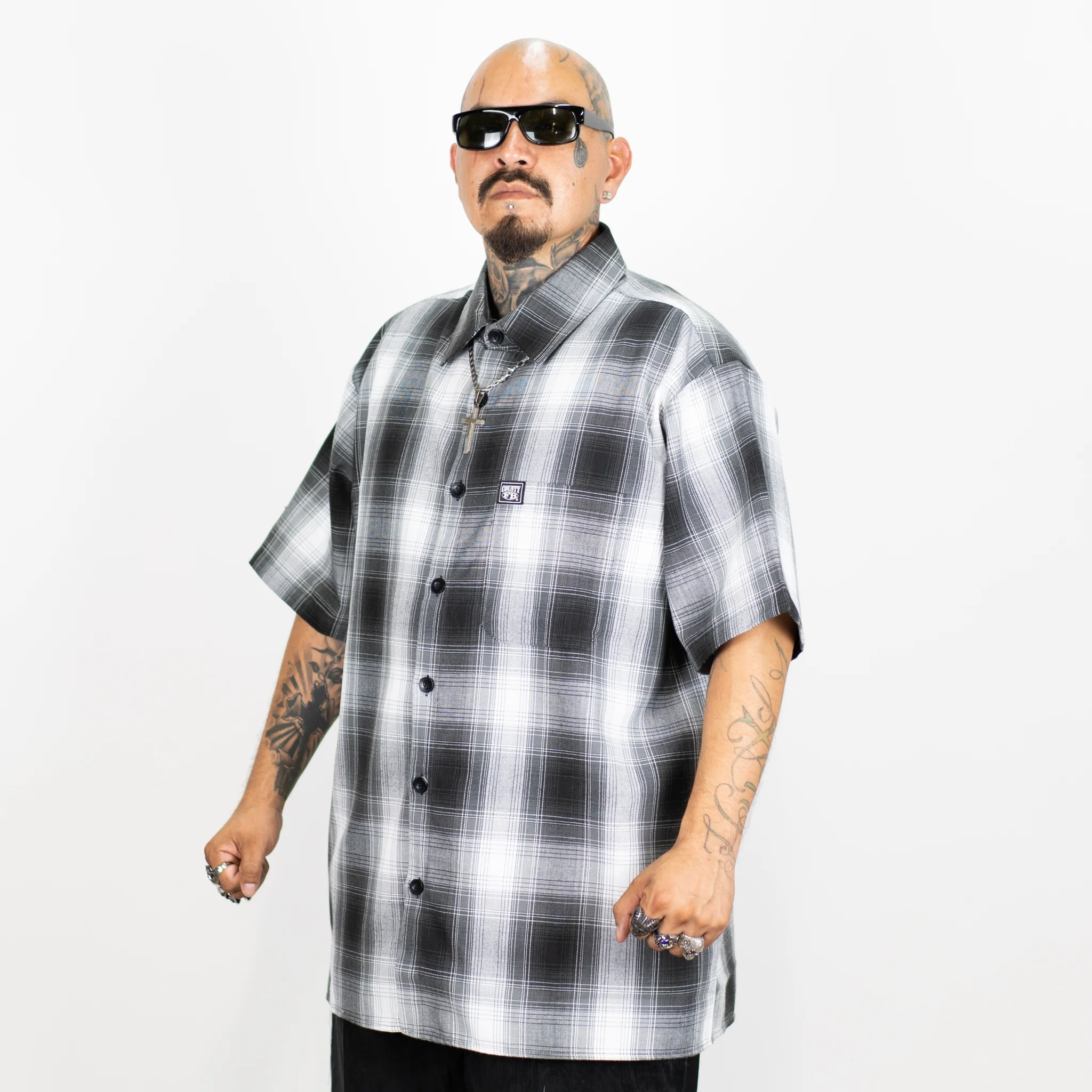 FB County Short Sleeve Checker Flannel Shirt - Image 9