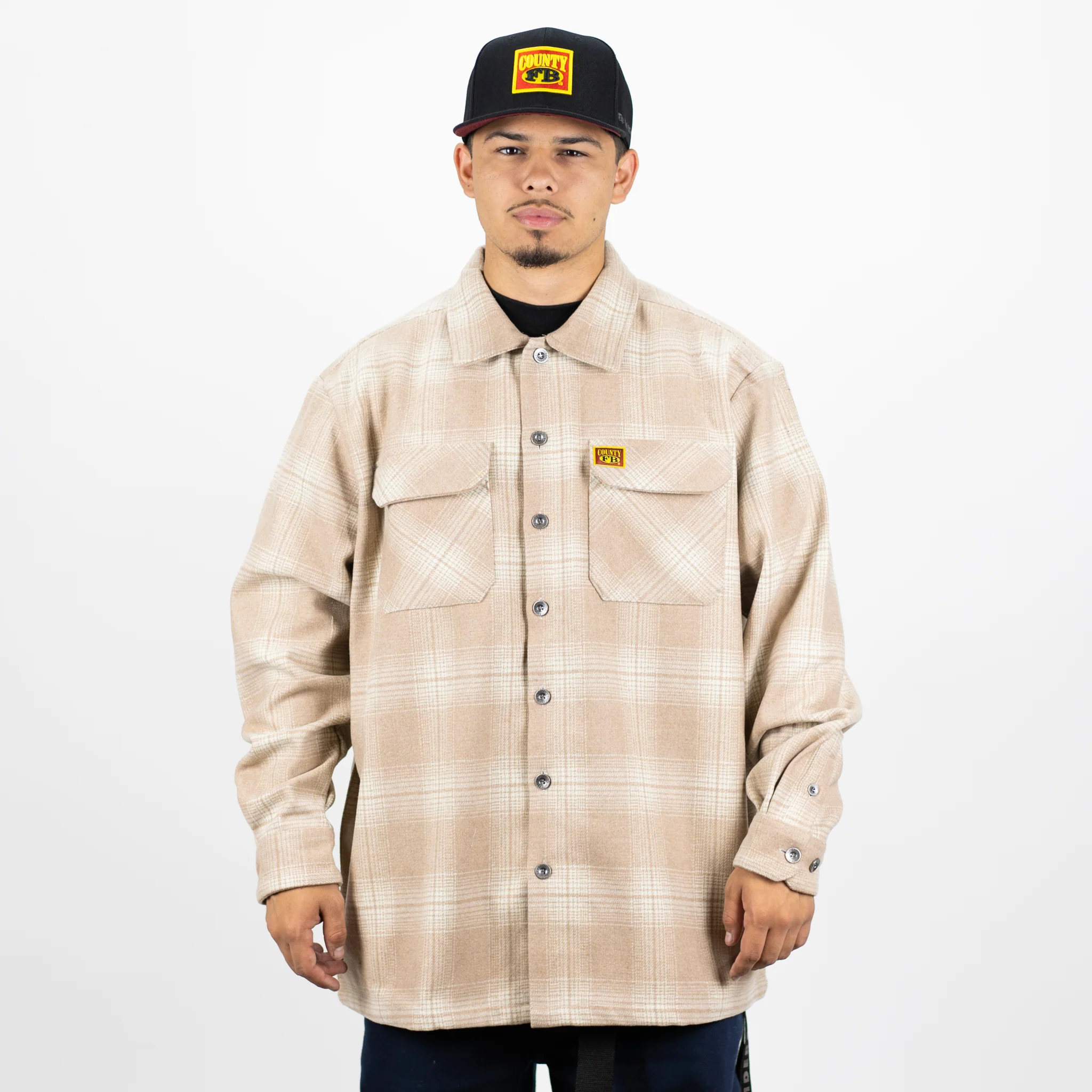 New FB County Super Heavyweight Wool Blend Long Sleeve Shirt - Image 11
