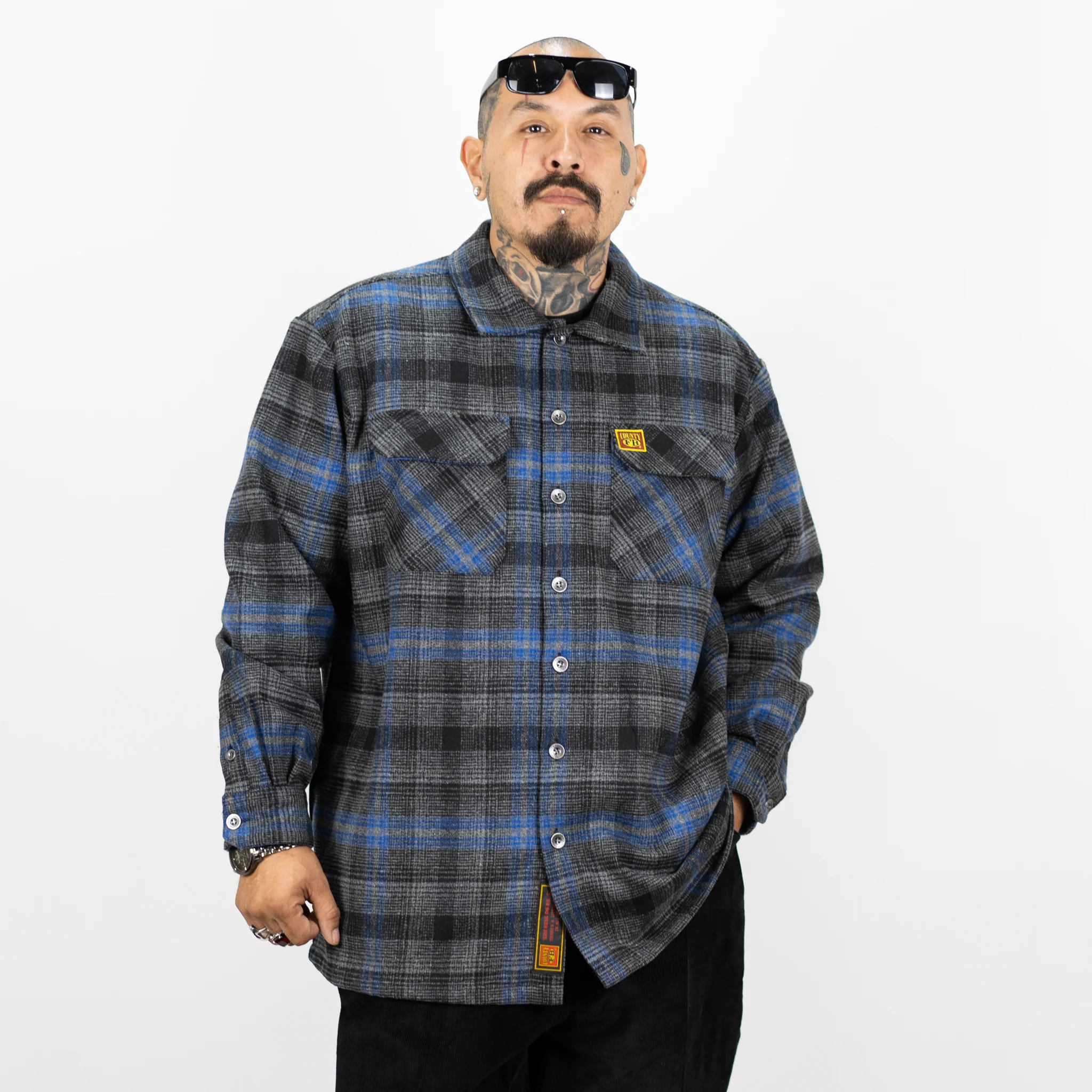New FB County Super Heavyweight Wool Blend Long Sleeve Shirt - Image 3