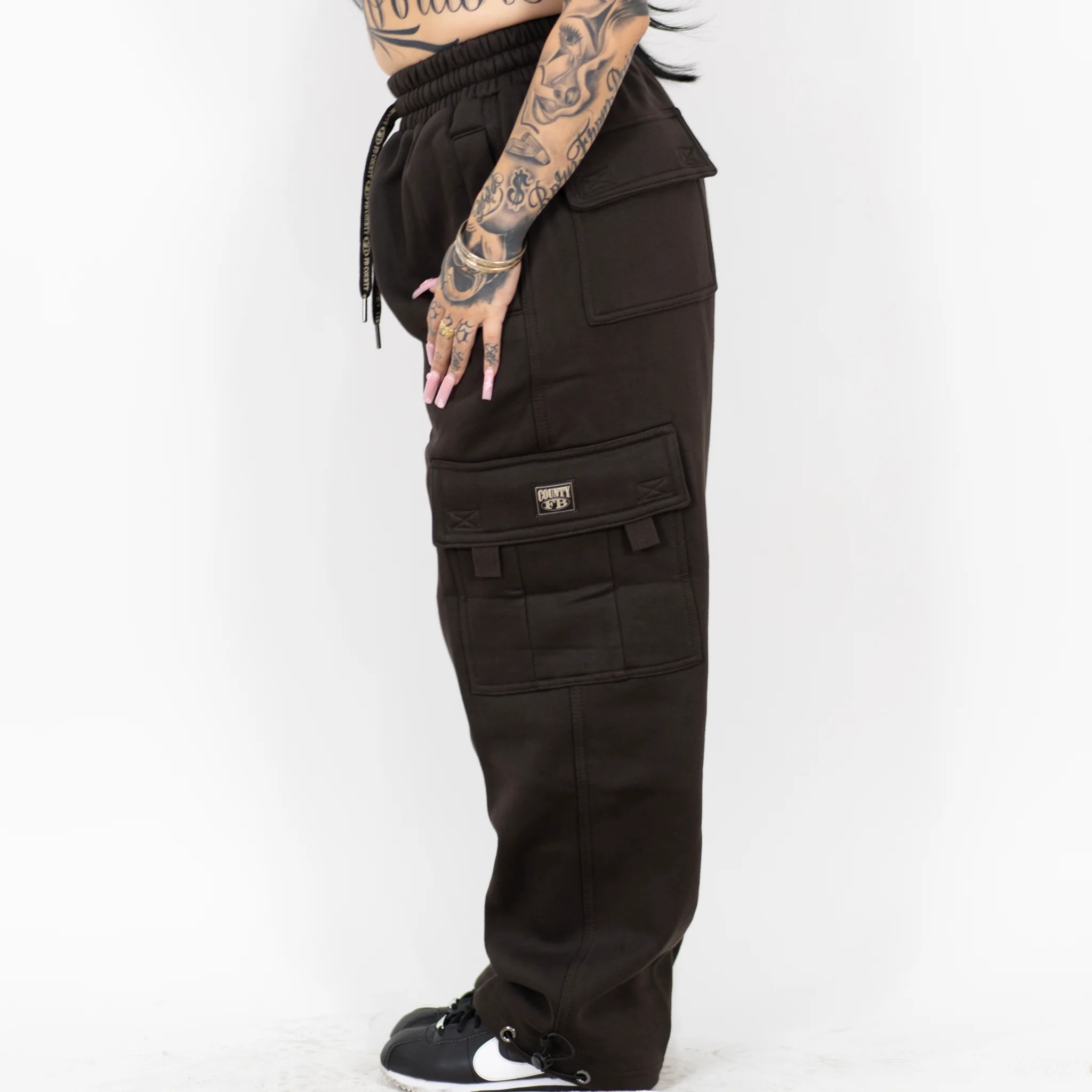 FB County Heavyweight Baggy Cargo Sweatpants - Image 27