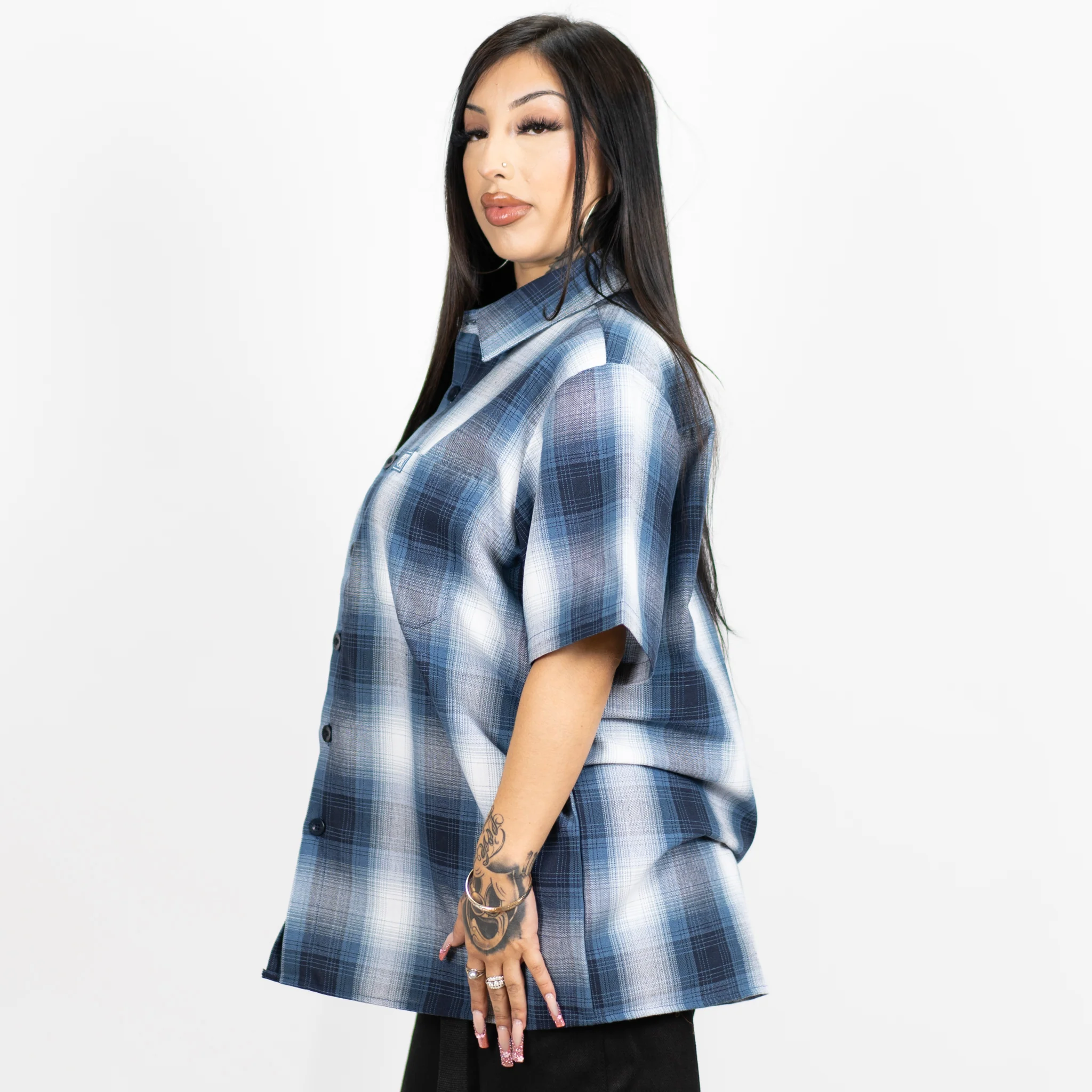 FB County Short Sleeve Checker Flannel Shirt - Image 11