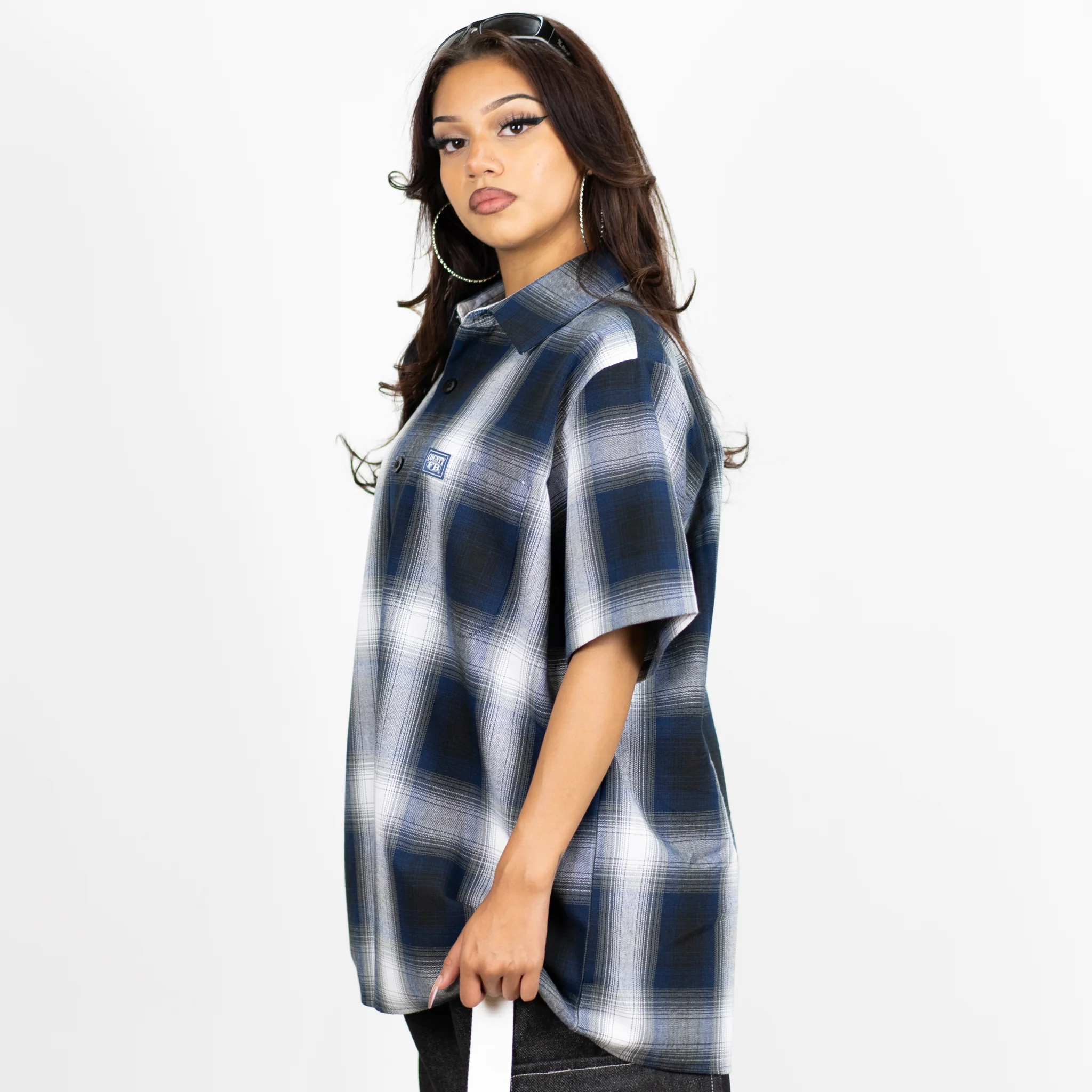FB County Short Sleeve Checker Flannel Shirt - Image 9